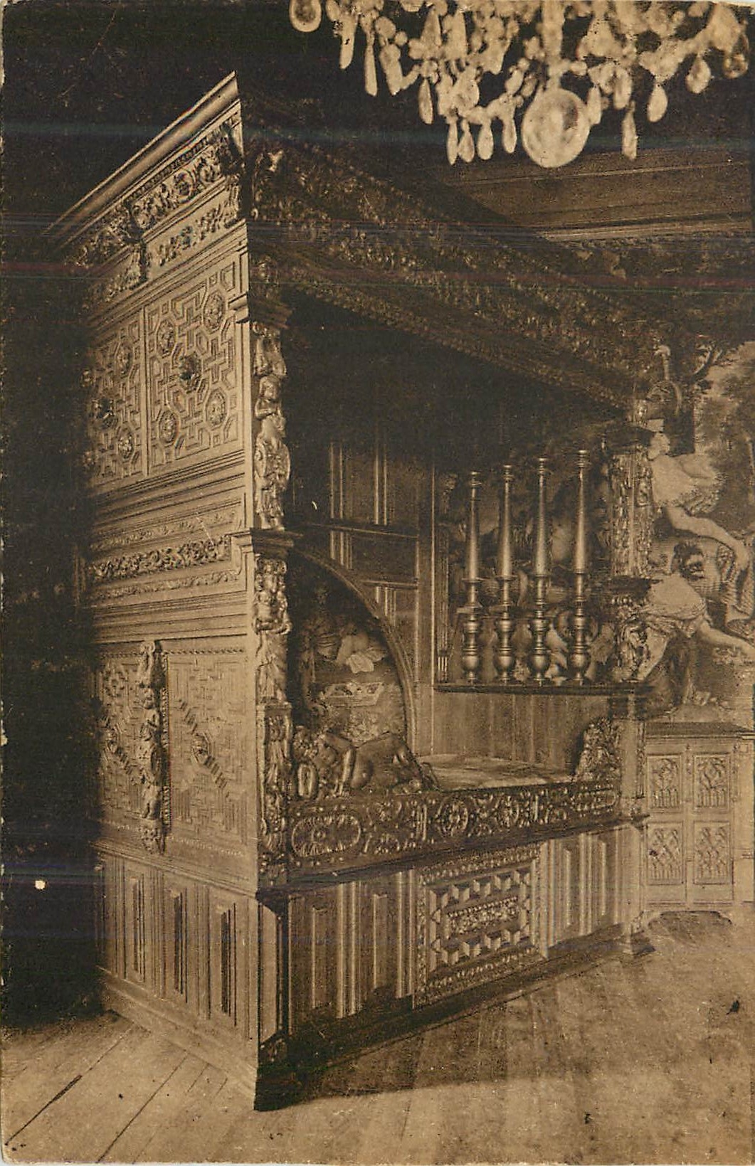 CPA Pau Chateau Henri IV Le Lit de Jeanne d'Albret