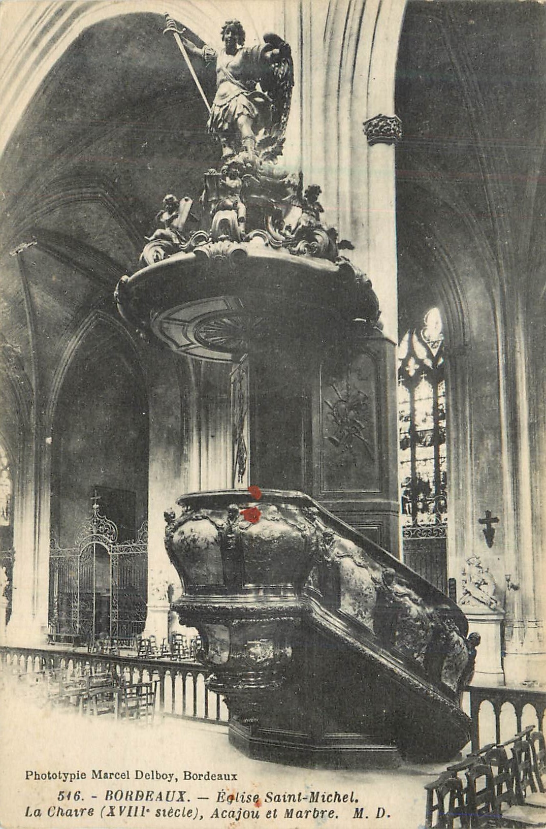 CPA Bordeaux Eglise Saint-Michel