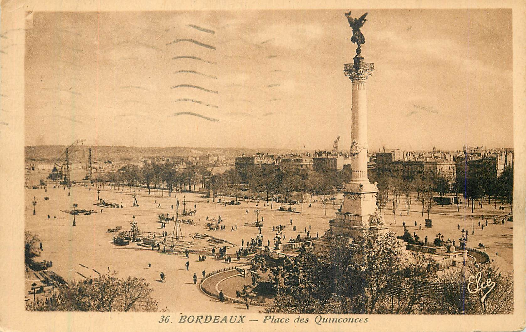 CPA Bordeaux Place des Quinconces