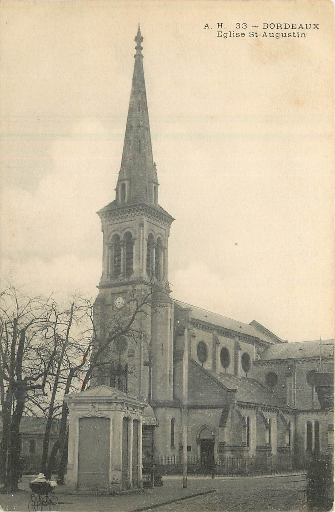 CPA Bordeaux Eglise St Augustin