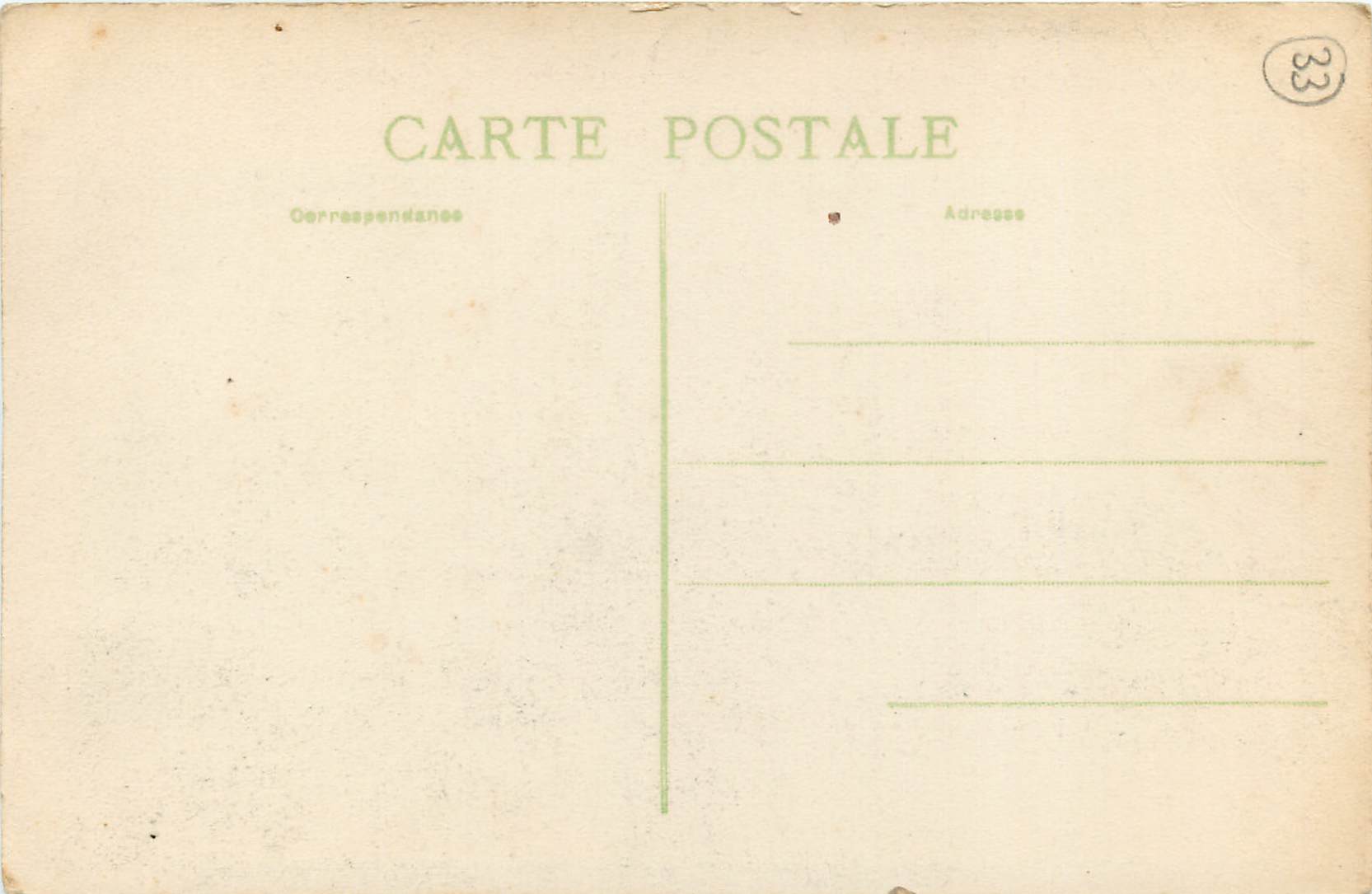 CPA Bordeaux Eglise St Augustin — Verso