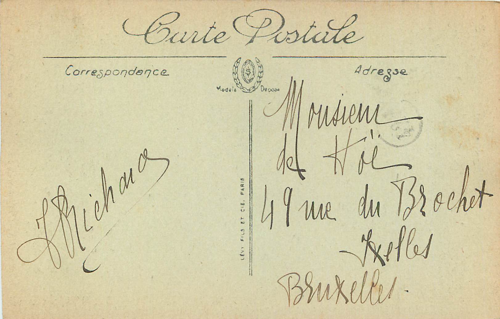 CPA Bordeaux L'Eglise St Seurin Trone pontifical — Verso