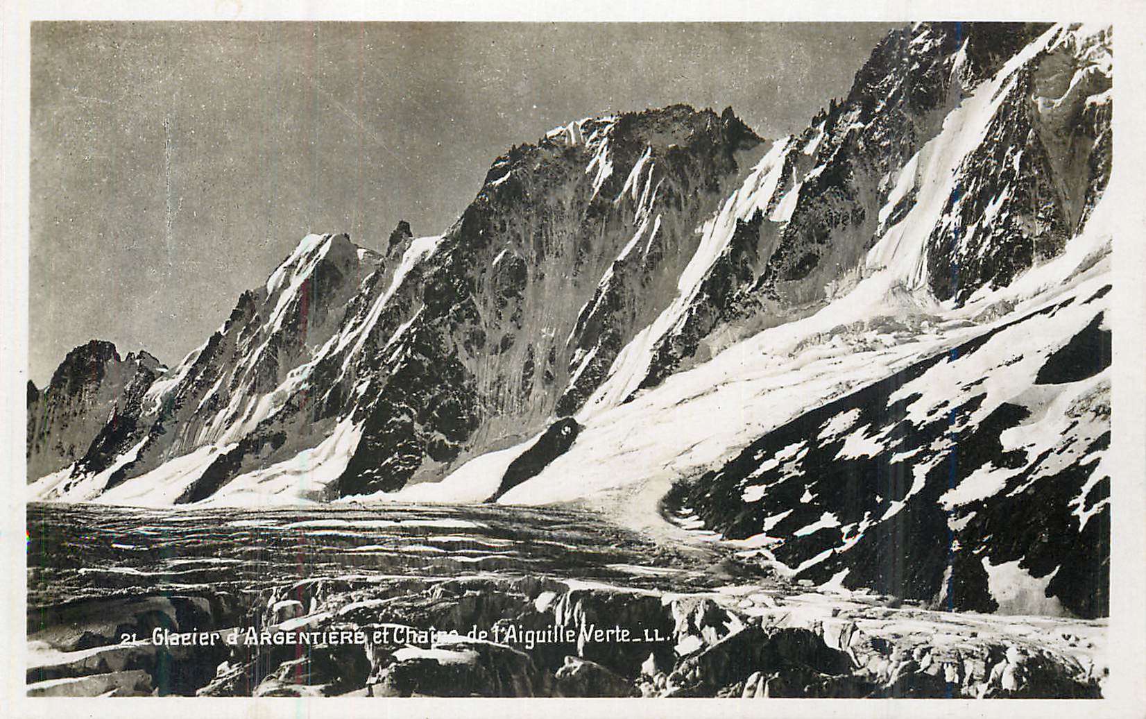 CPM Glacier d'Argentiere et Chaine de l'Aiquilles Verte