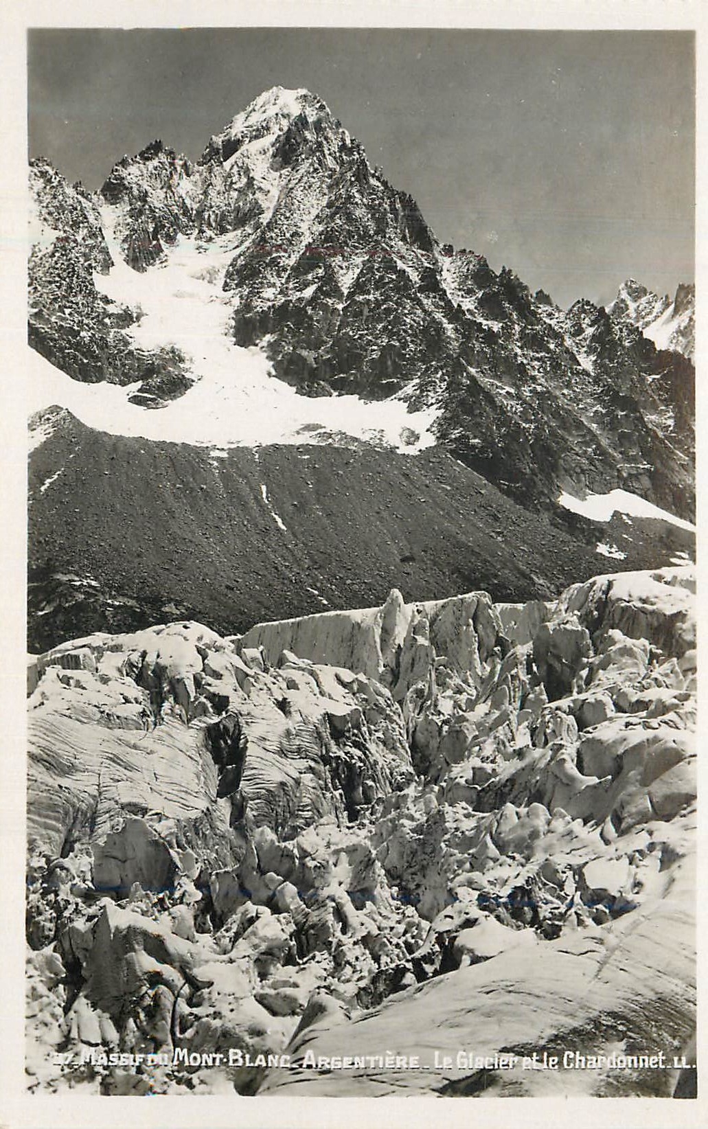 CPM Massif du Mont-Blanc Argentiere Le Glacier et le Chardonnet