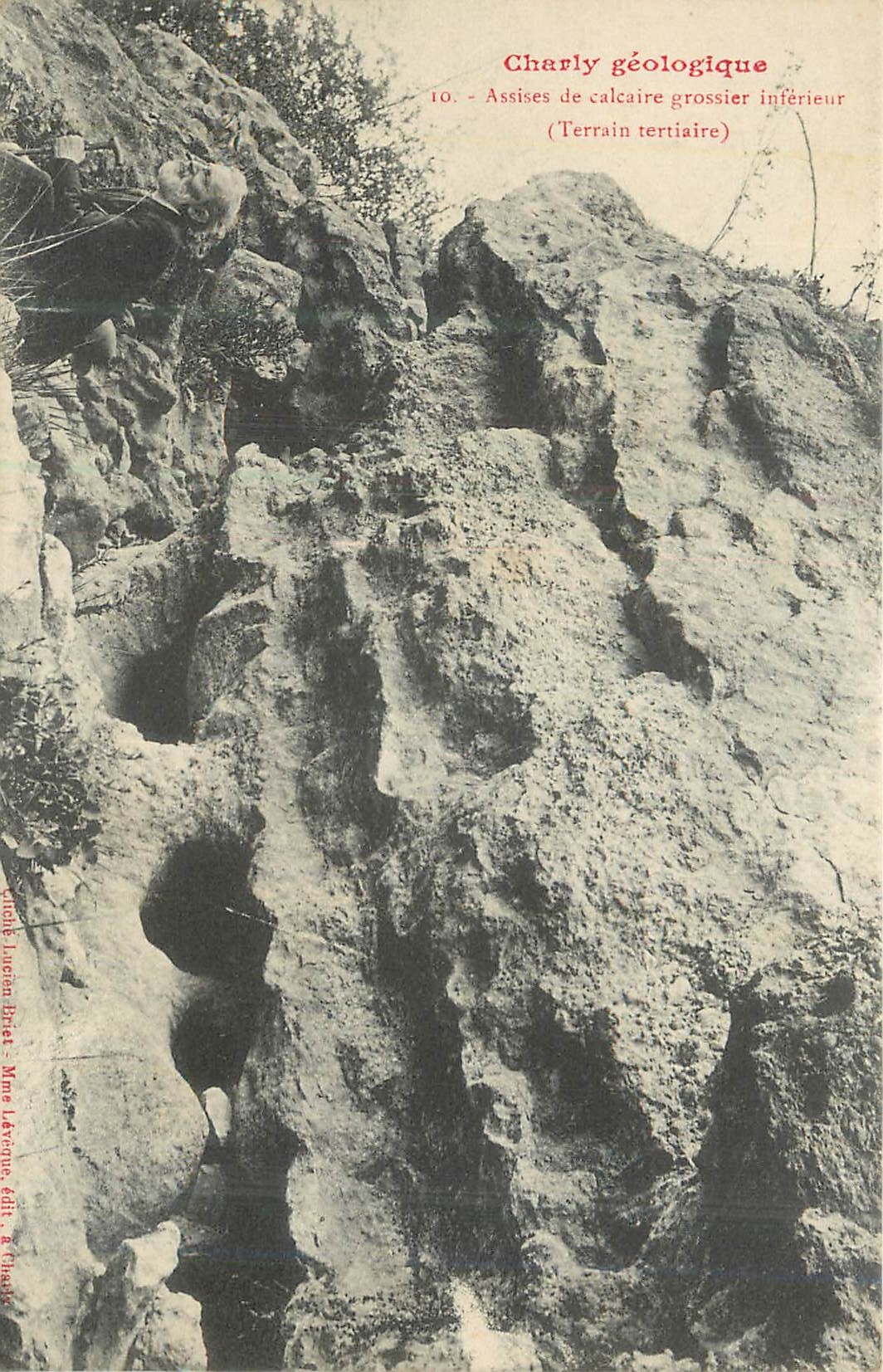 CPA Charly geologique Assises de calcaire grossier inferieur