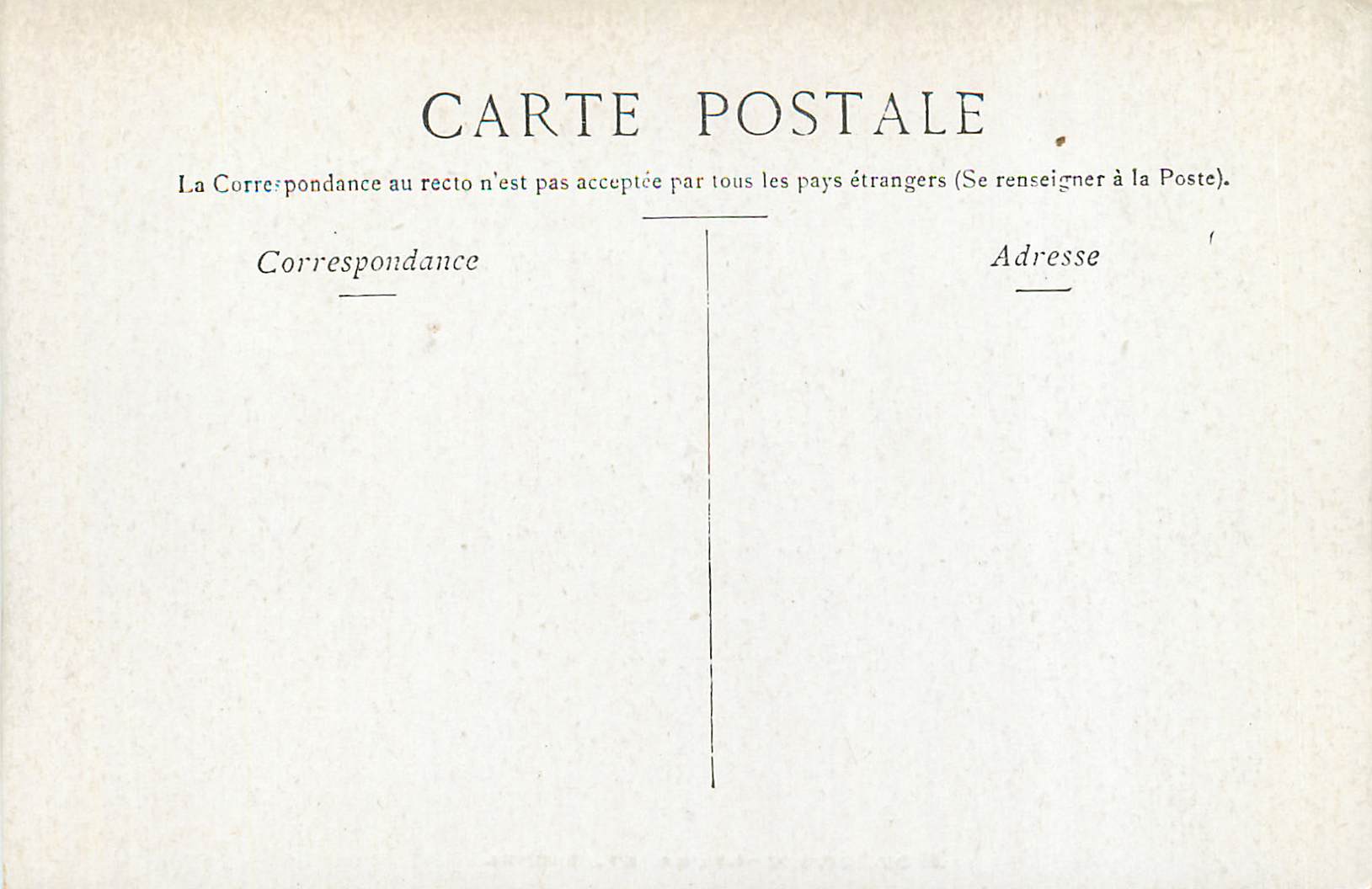 CPA Bordeaux Eglise St Michel — Verso