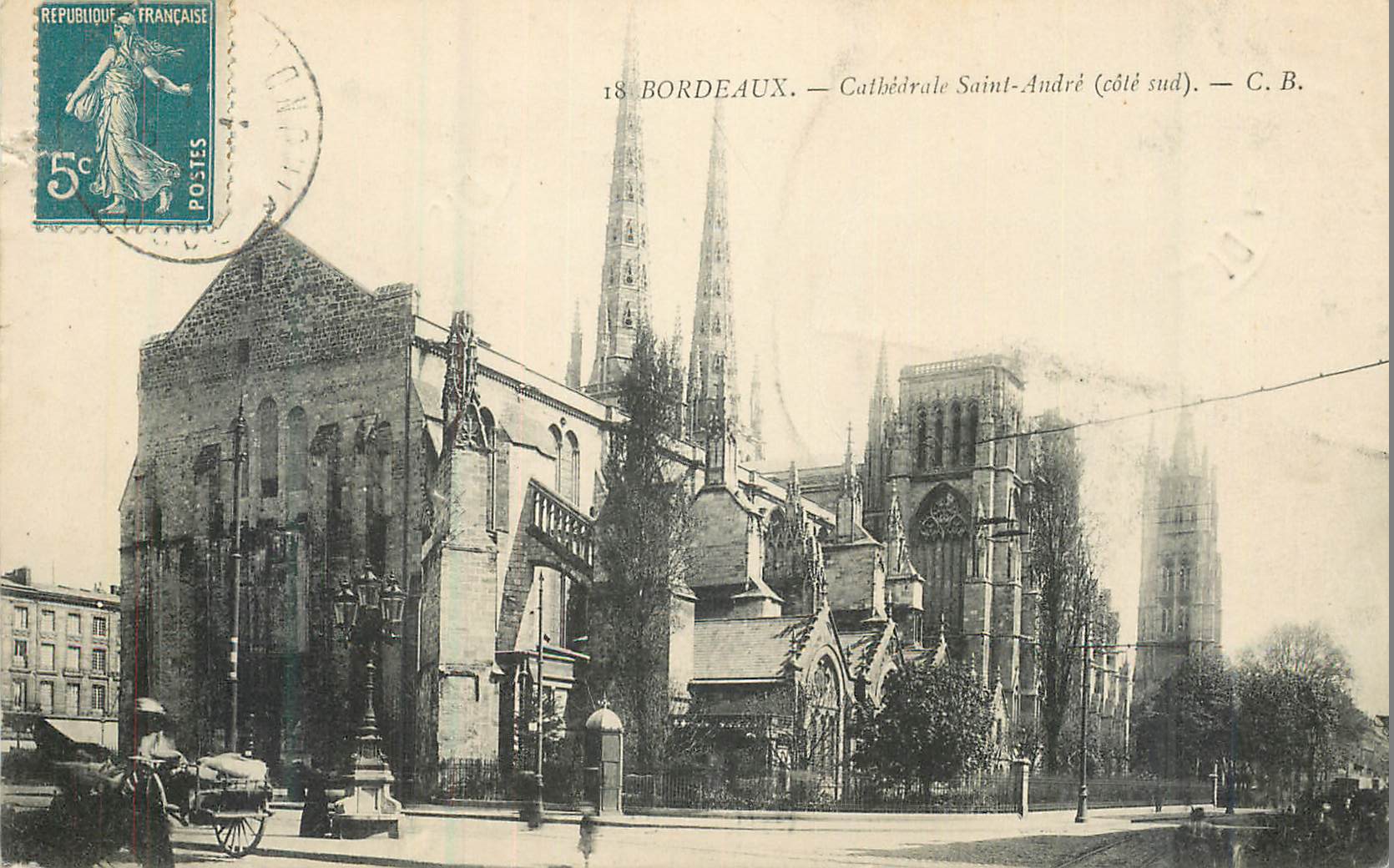 CPA Bordeaux Cathedrale Saint-Andre (cote sud)