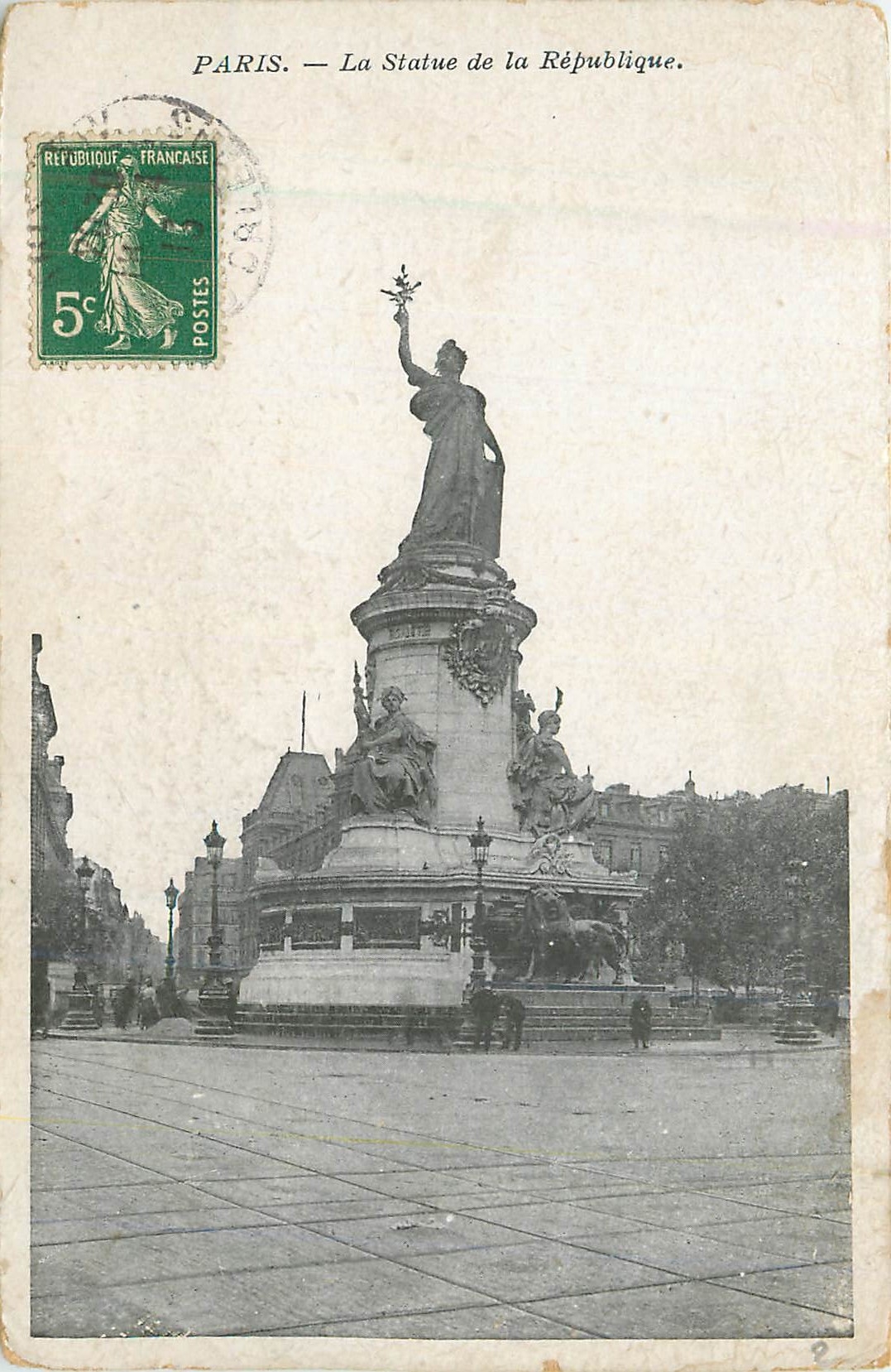 Paris — La Statue de la République — Éditeur non visible