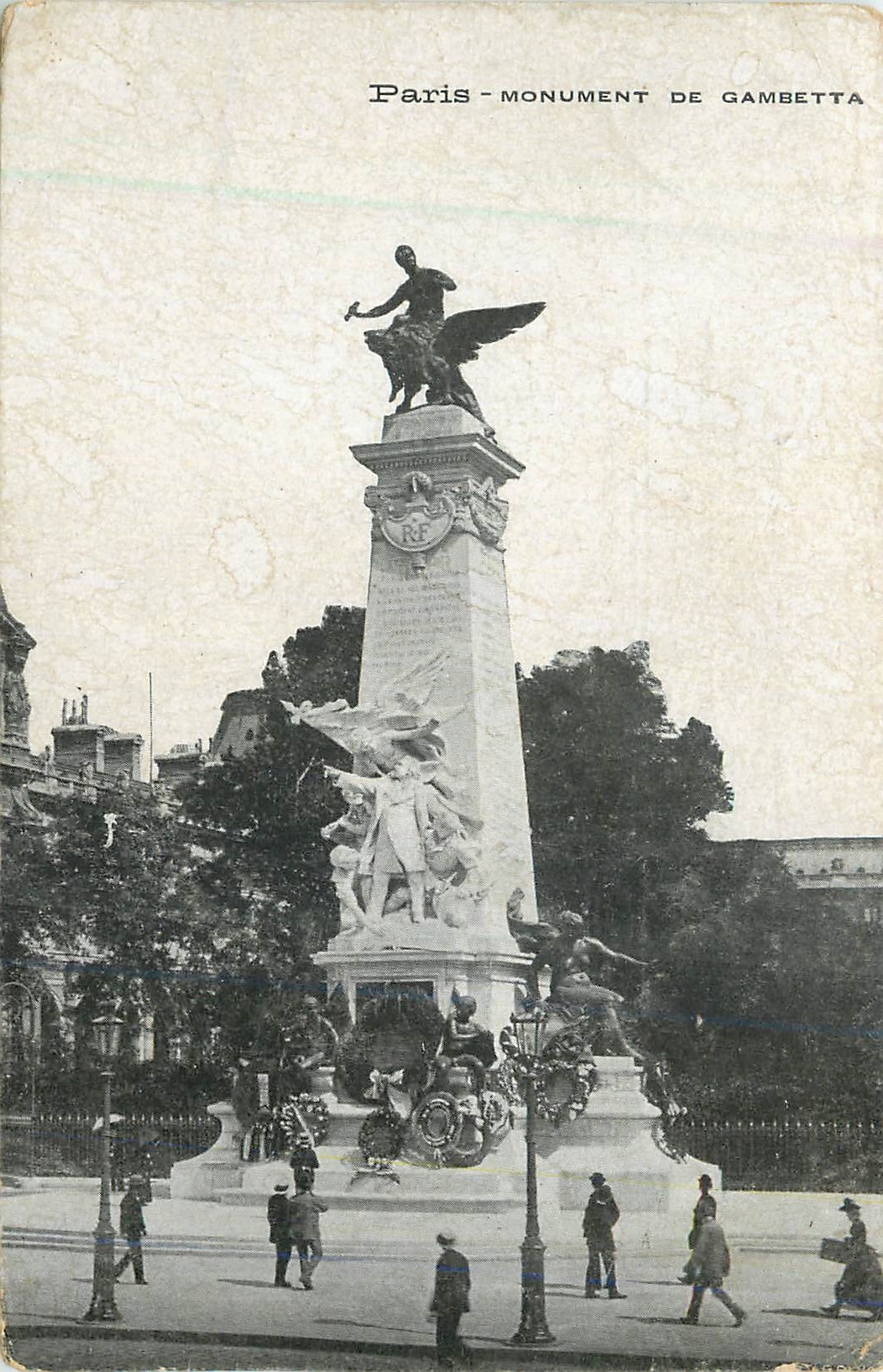 Paris - Monument de Gambetta — éditeur Moka Williot