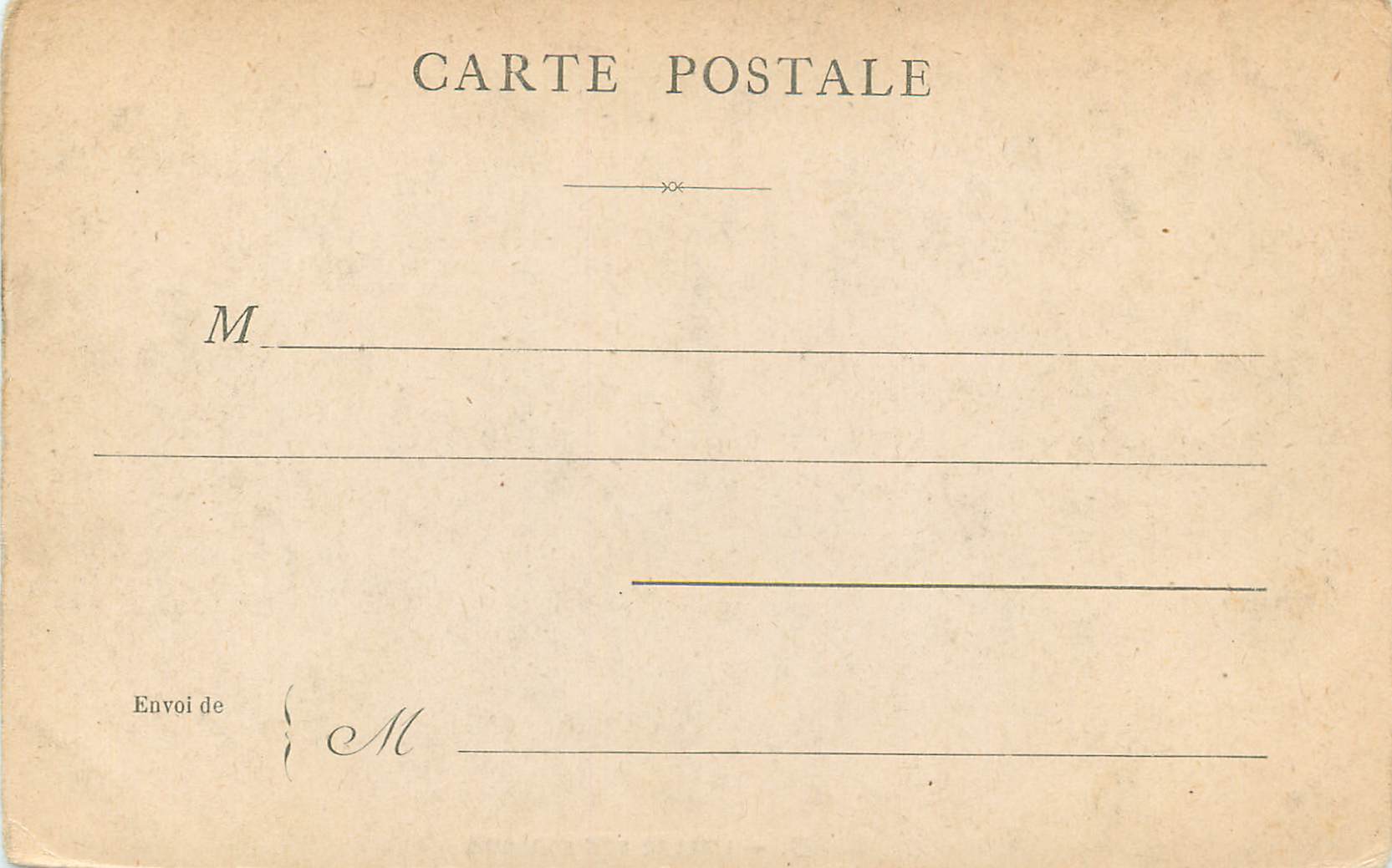 CPA Paris L'Allee des Accacias — Rückseite