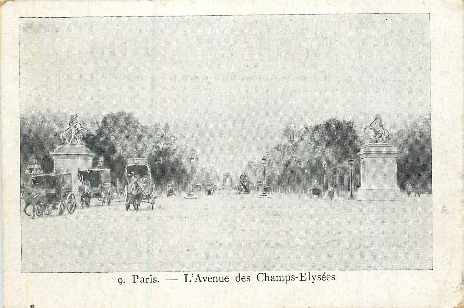 Paris — View of the Avenue des Champs-Élysées — Collection of Le Petit Parisien, No. 9