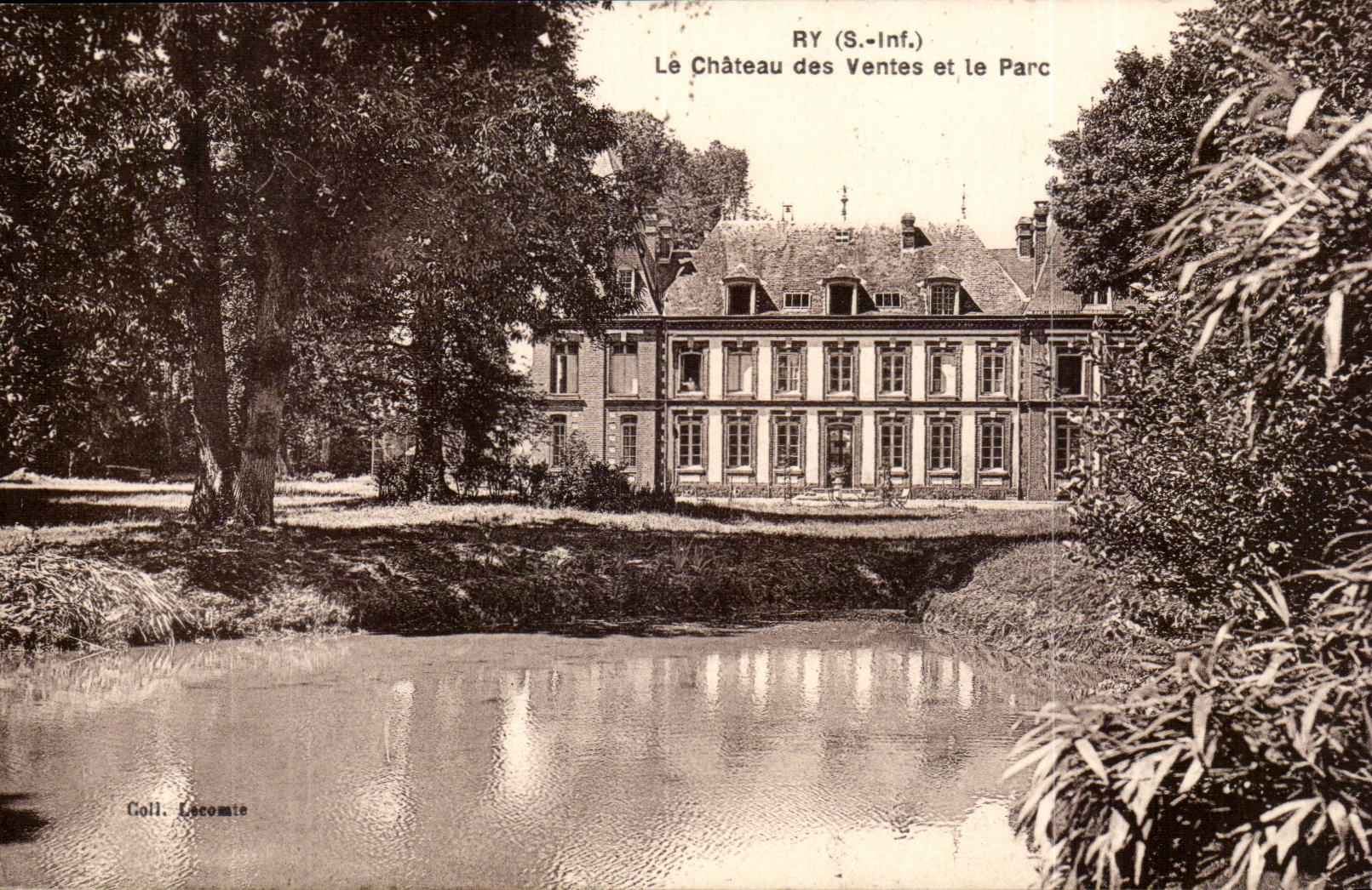 CPA Ry le chateau des ventes et le parc