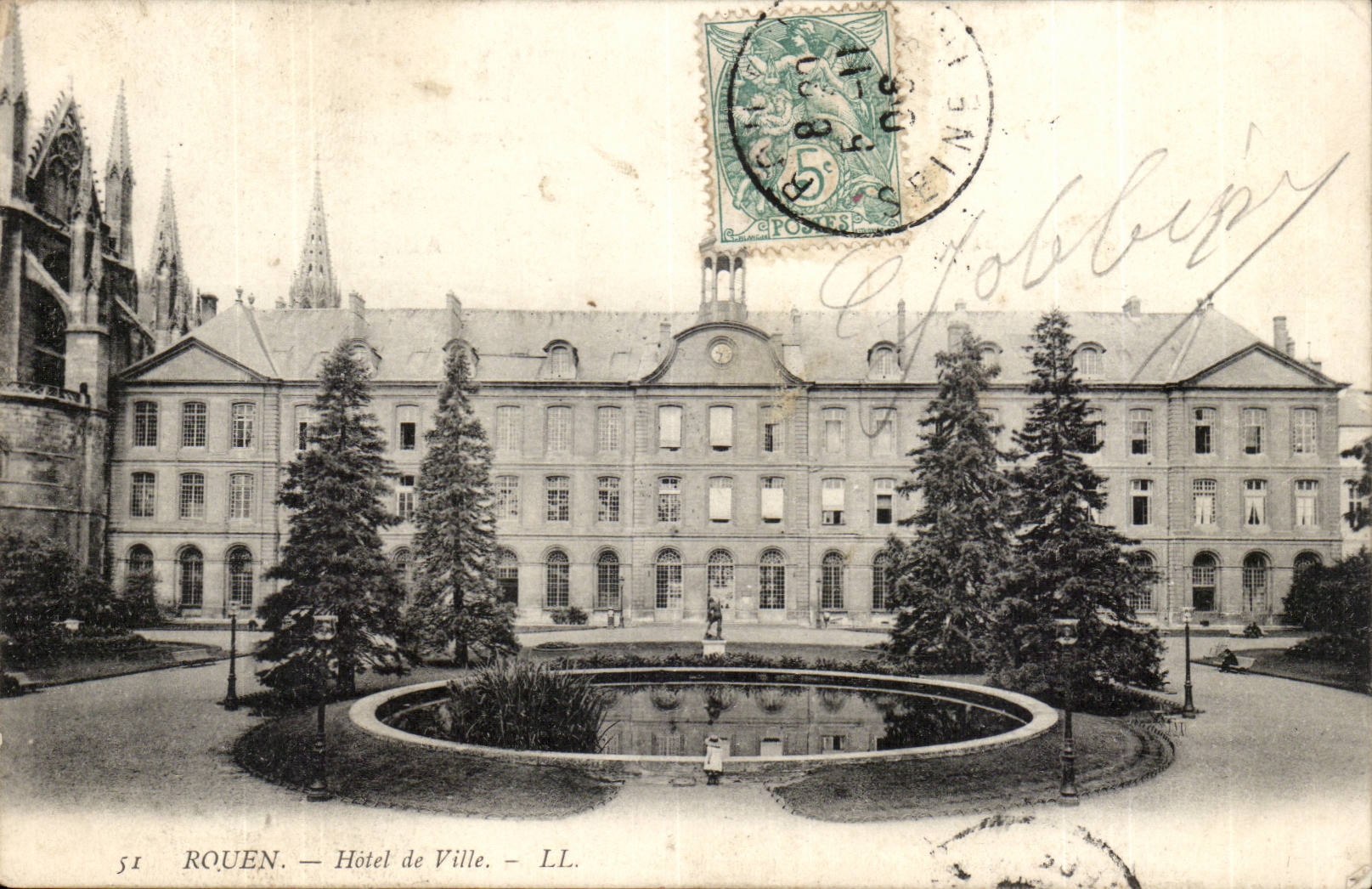CPA Rouen Hotel de ville