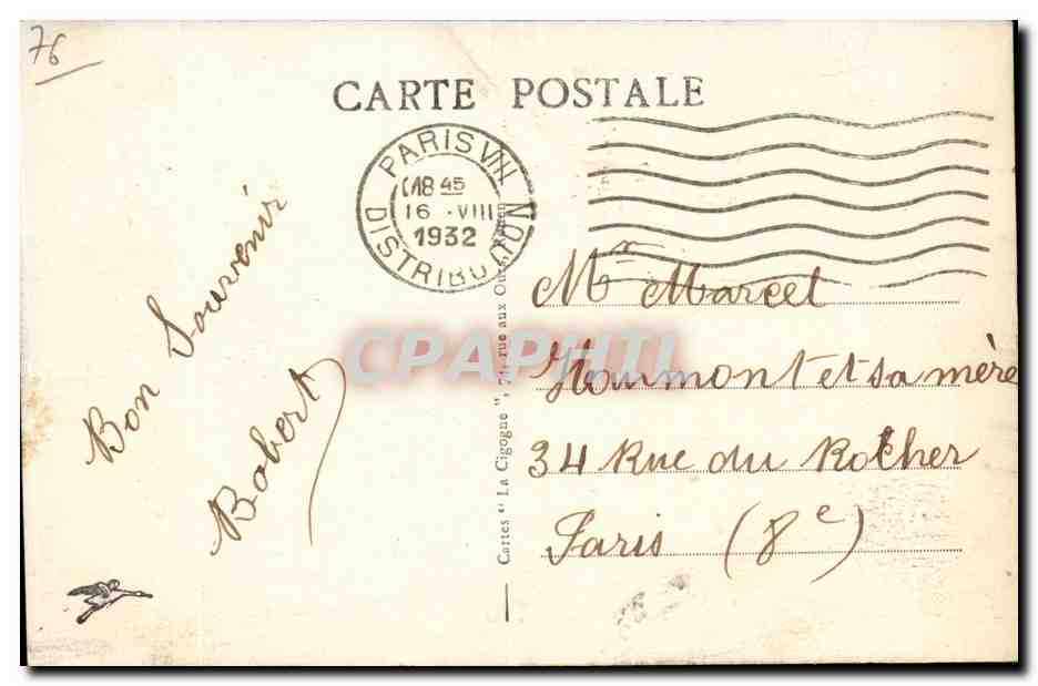CPA Rouen Pont Corneille — Verso