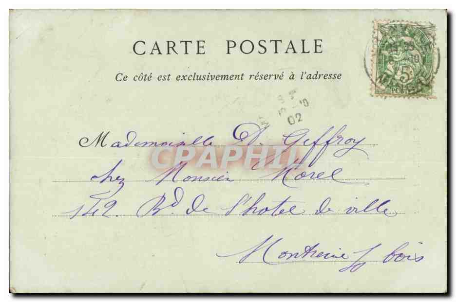 CPA Laitiere Cauchoise Ane Donkey TOP — Rückseite