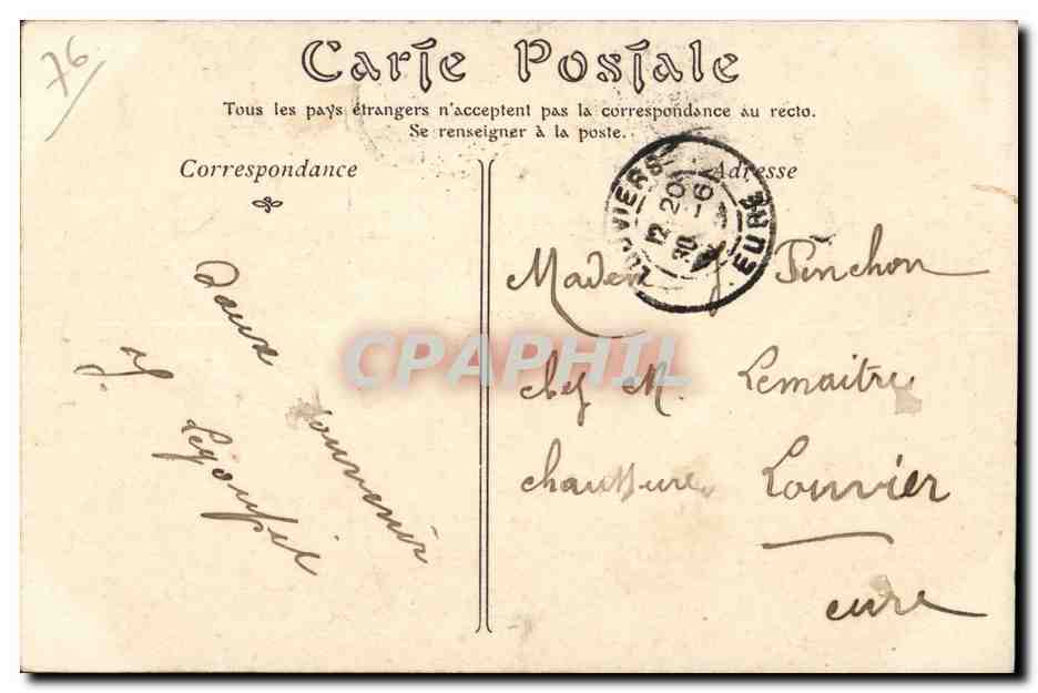 CPA Oissel Manoir de la chapelle Porte et tourelle du 16eme — Rückseite