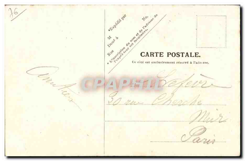 CPA Dieppe le phare d'Ailly Lighthouse — Rückseite