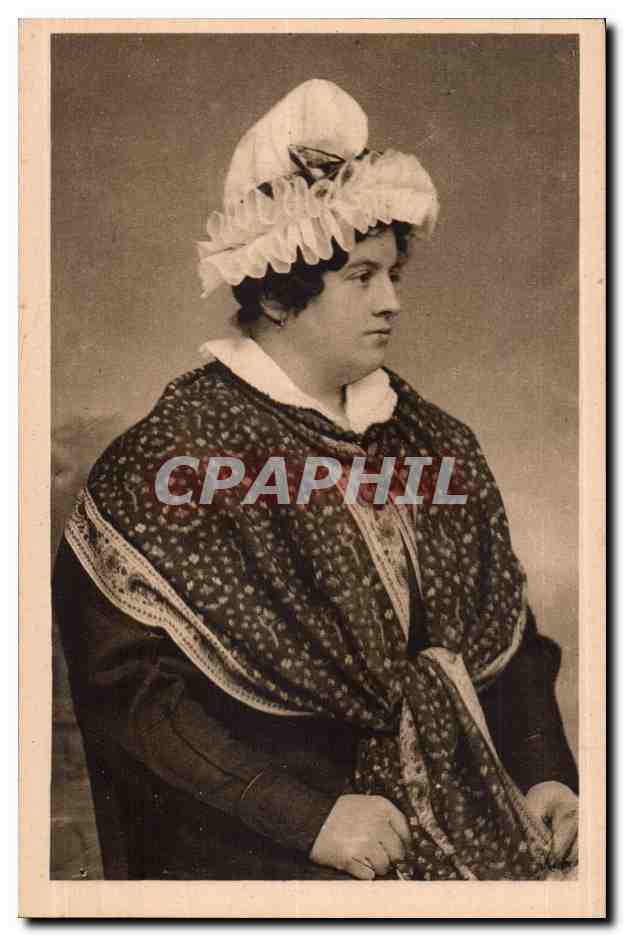 CPA La Normandie Coiffe du Havre Femme ( folklore )