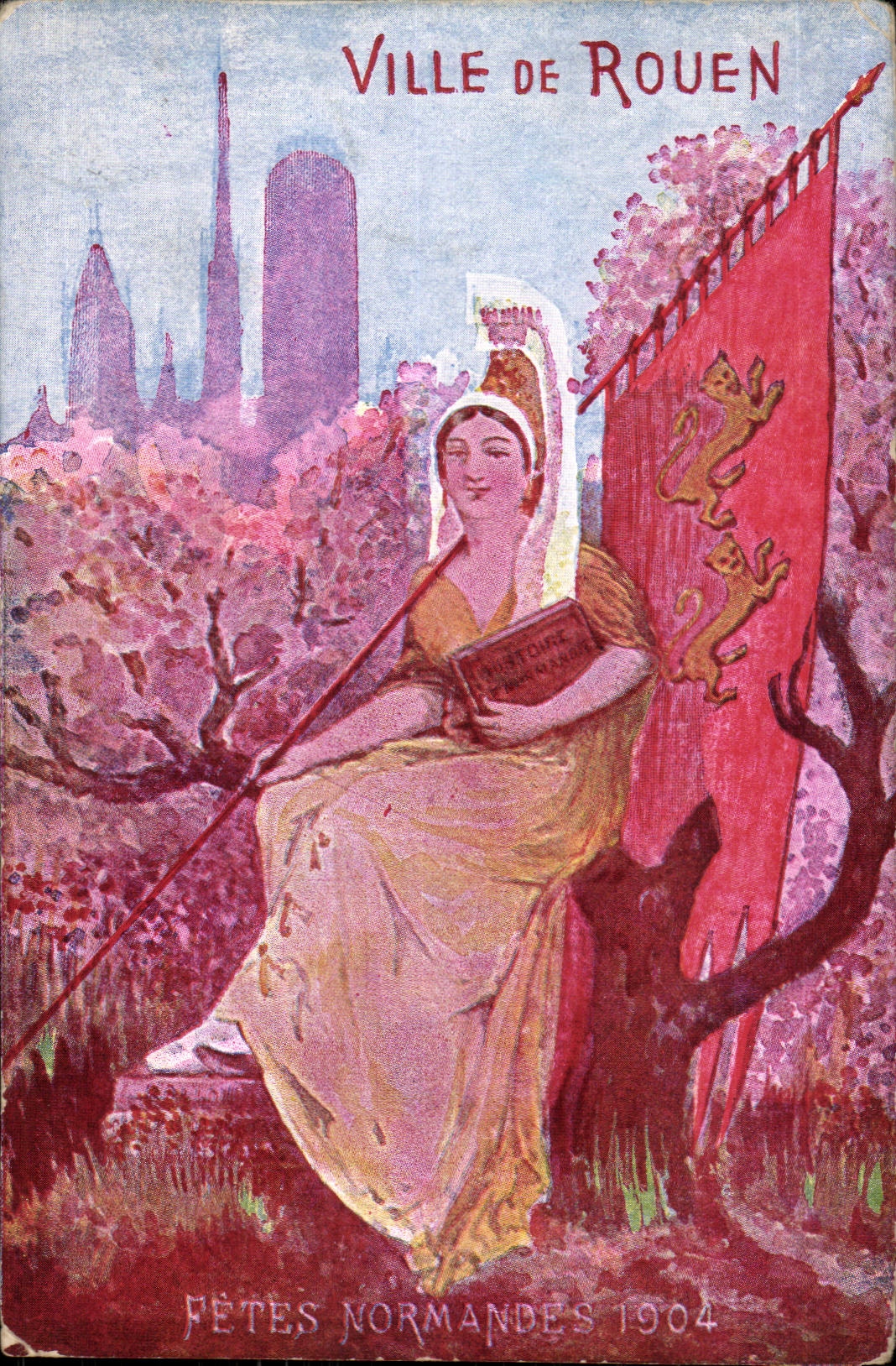 CPA Ville de Rouen Fetes normandes 1904
