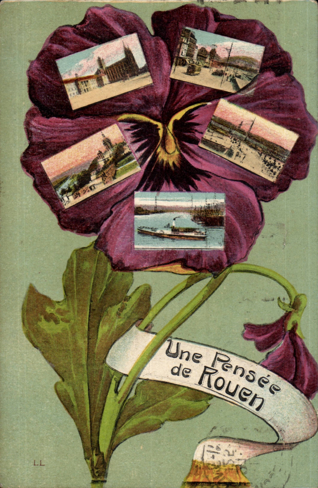 CPA Une pensee de Rouen