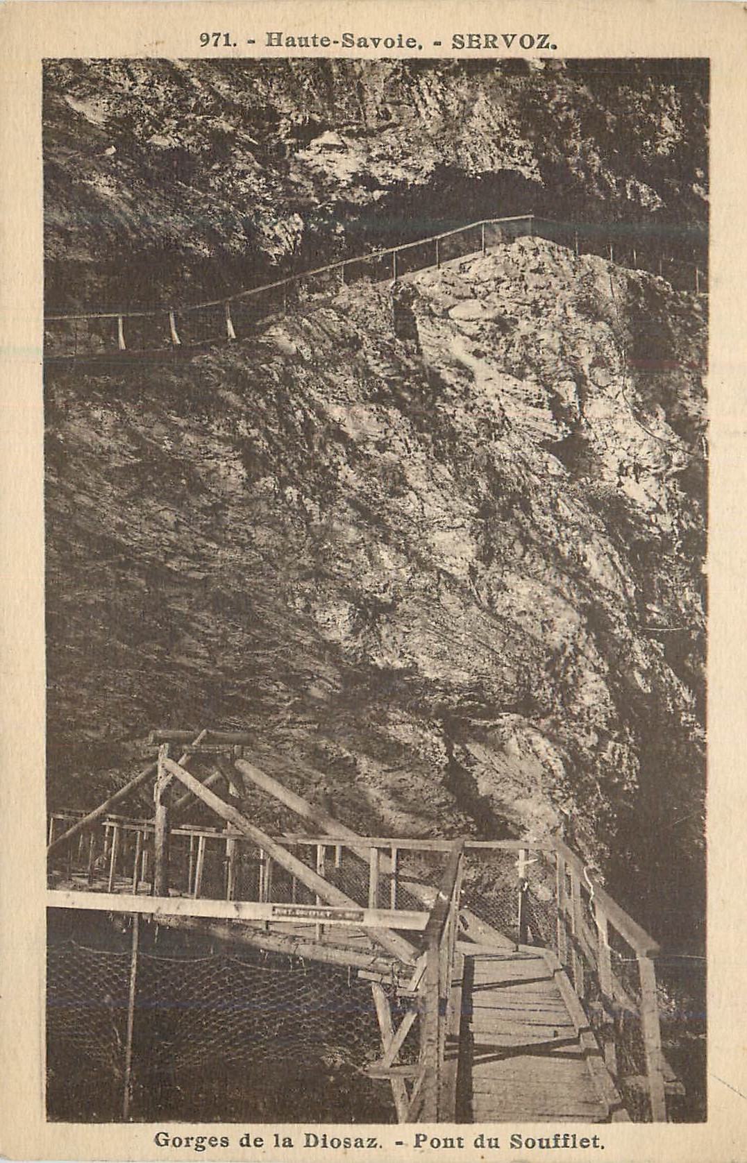 CPA Gorges de la Ziosaz Pont du sofflet