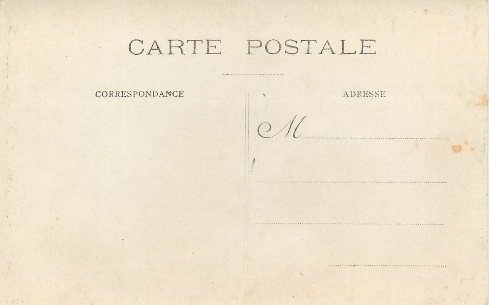 Portrait d'une femme — époque 1900-1910 — sans éditeur ni numéro visible — Verso