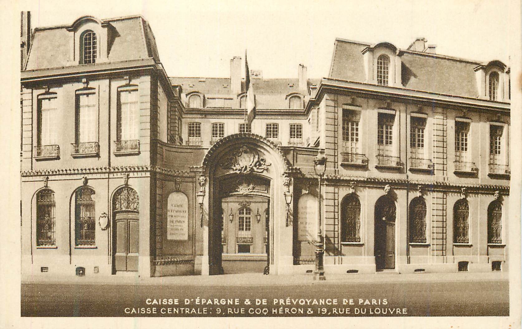 CPA Caisse d'apargne a de prevoyance de paris caisse centrale