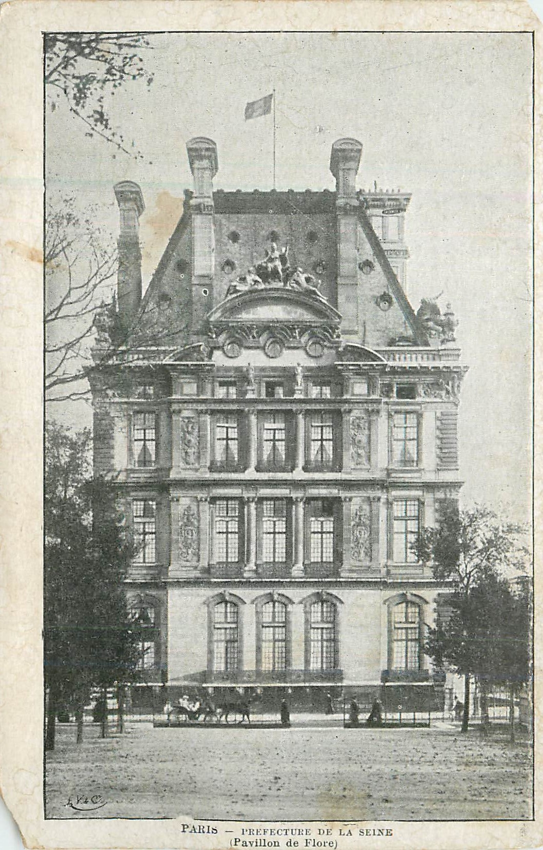 Paris — Préfecture de la Seine — Pavillon de Flore