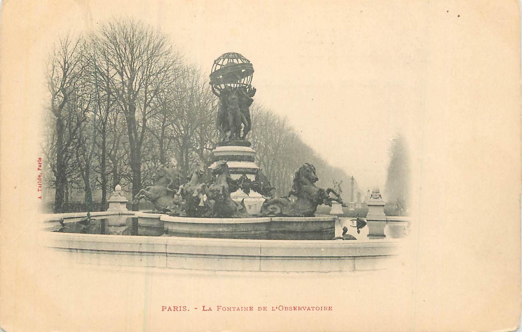 CPA Paris la fontaine de l'obsservatoire