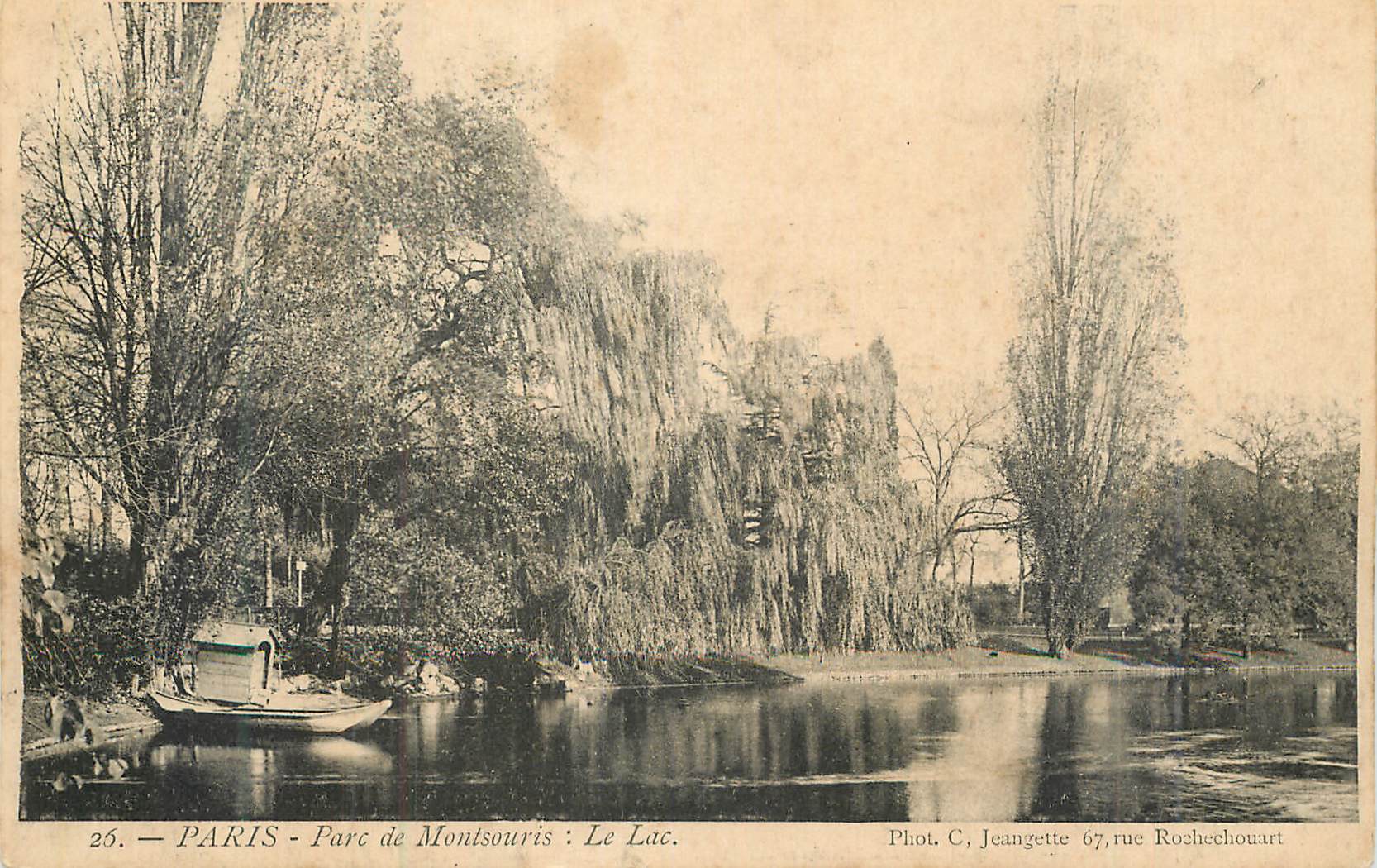 PARIS - Parc de Montsouris: Der See — Fot. C. Jeanette, rue Rochechouart