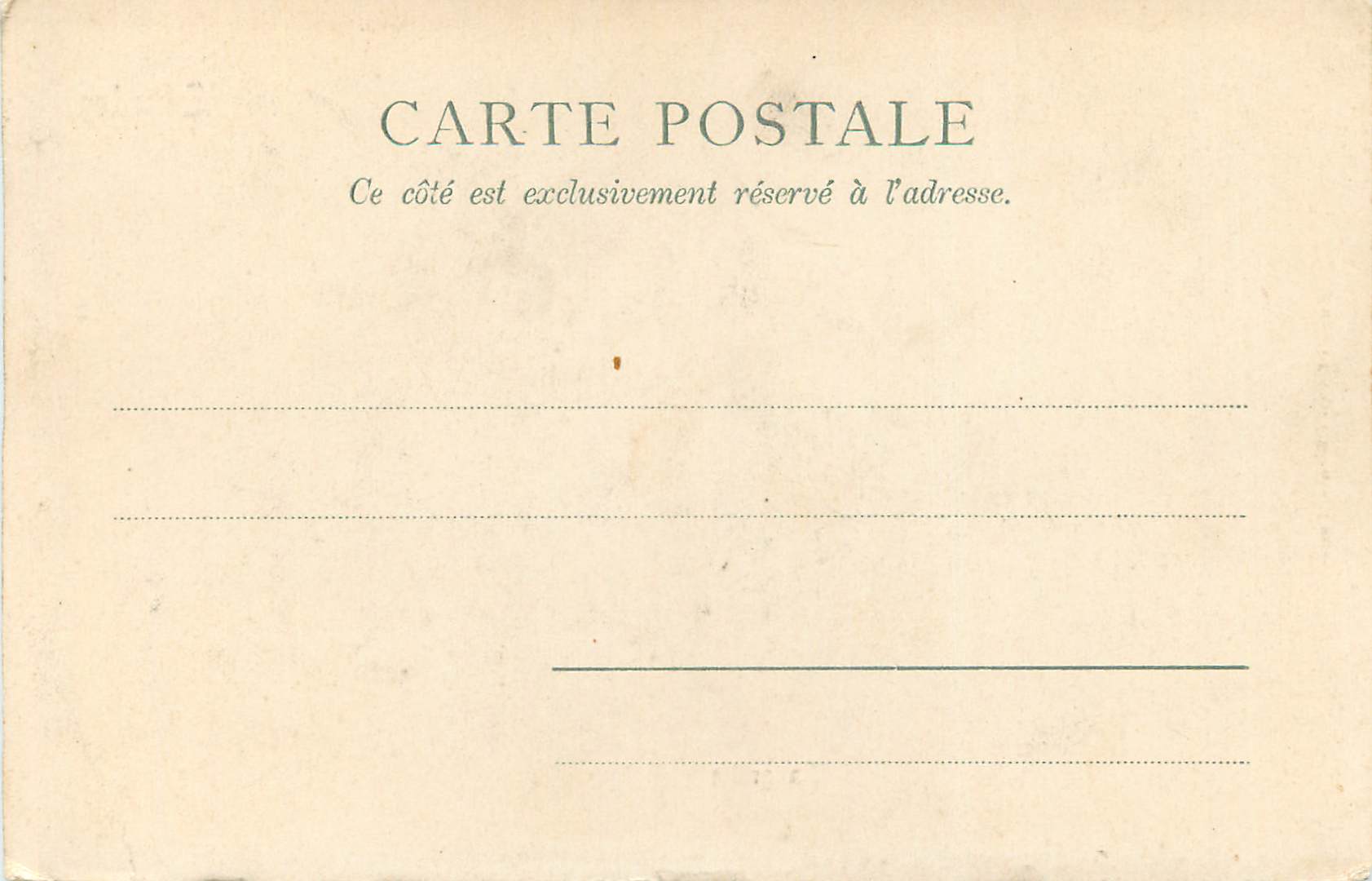 CPA Lourdes la grotte (carte &900) — Rückseite