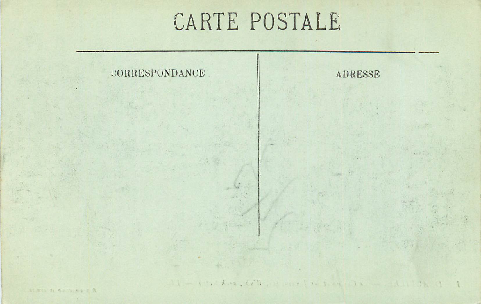 CPA Deauville le casino et les jardins — Verso