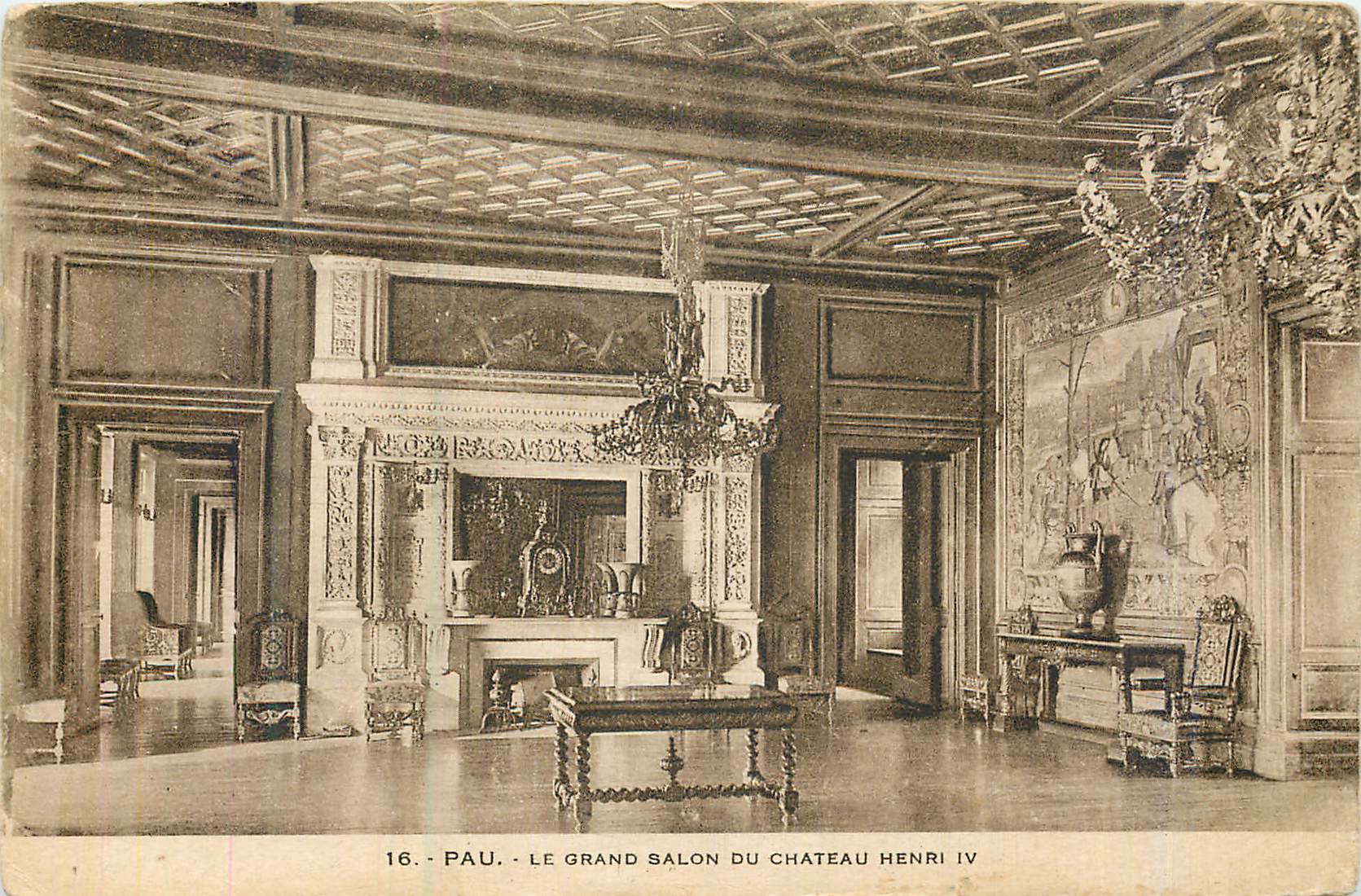 Pau - Le Grand Salon du Château Henri IV — Phototypie Labouche frères, Toulouse, n°16