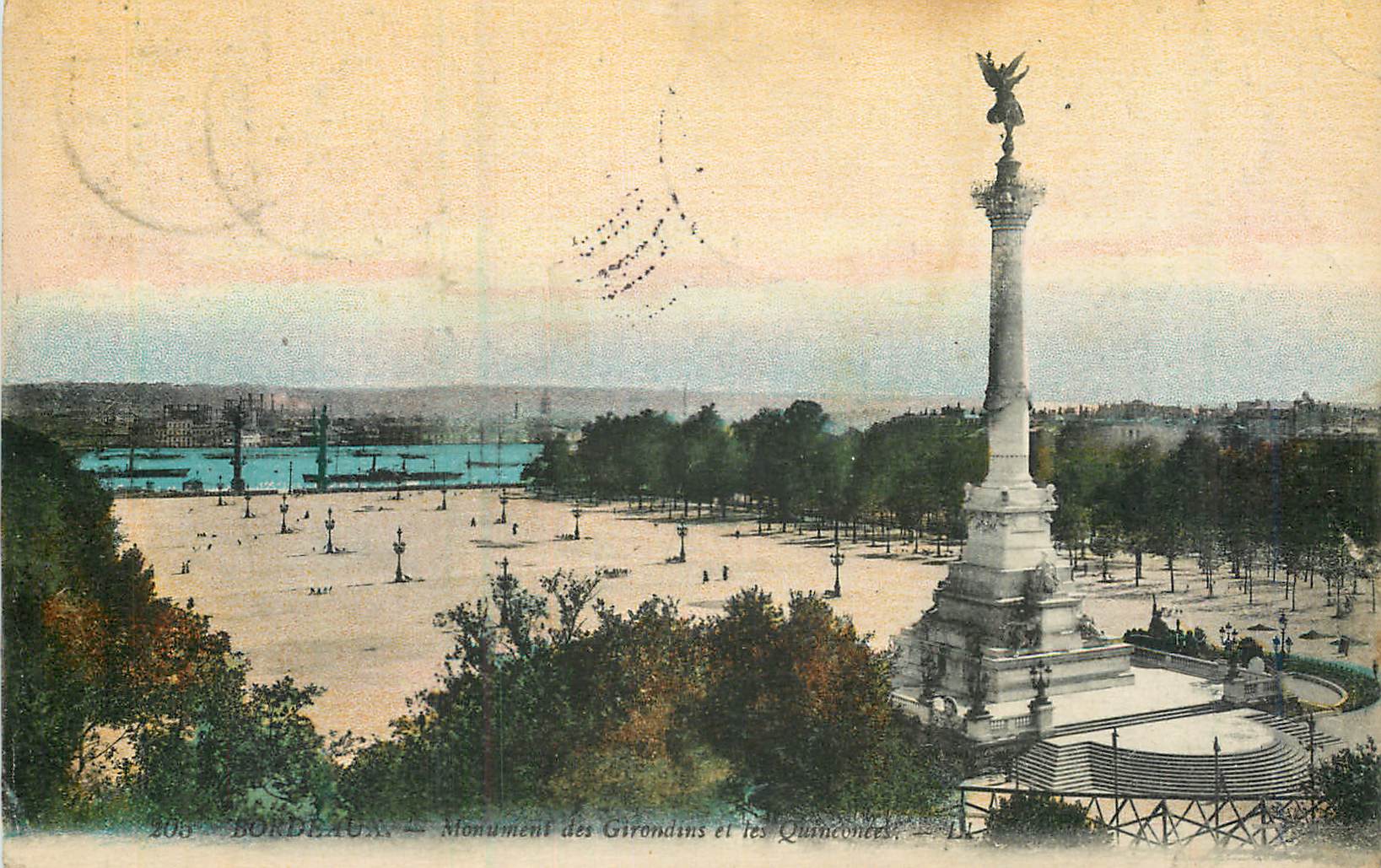 CPA Bordeaux monument des grondins