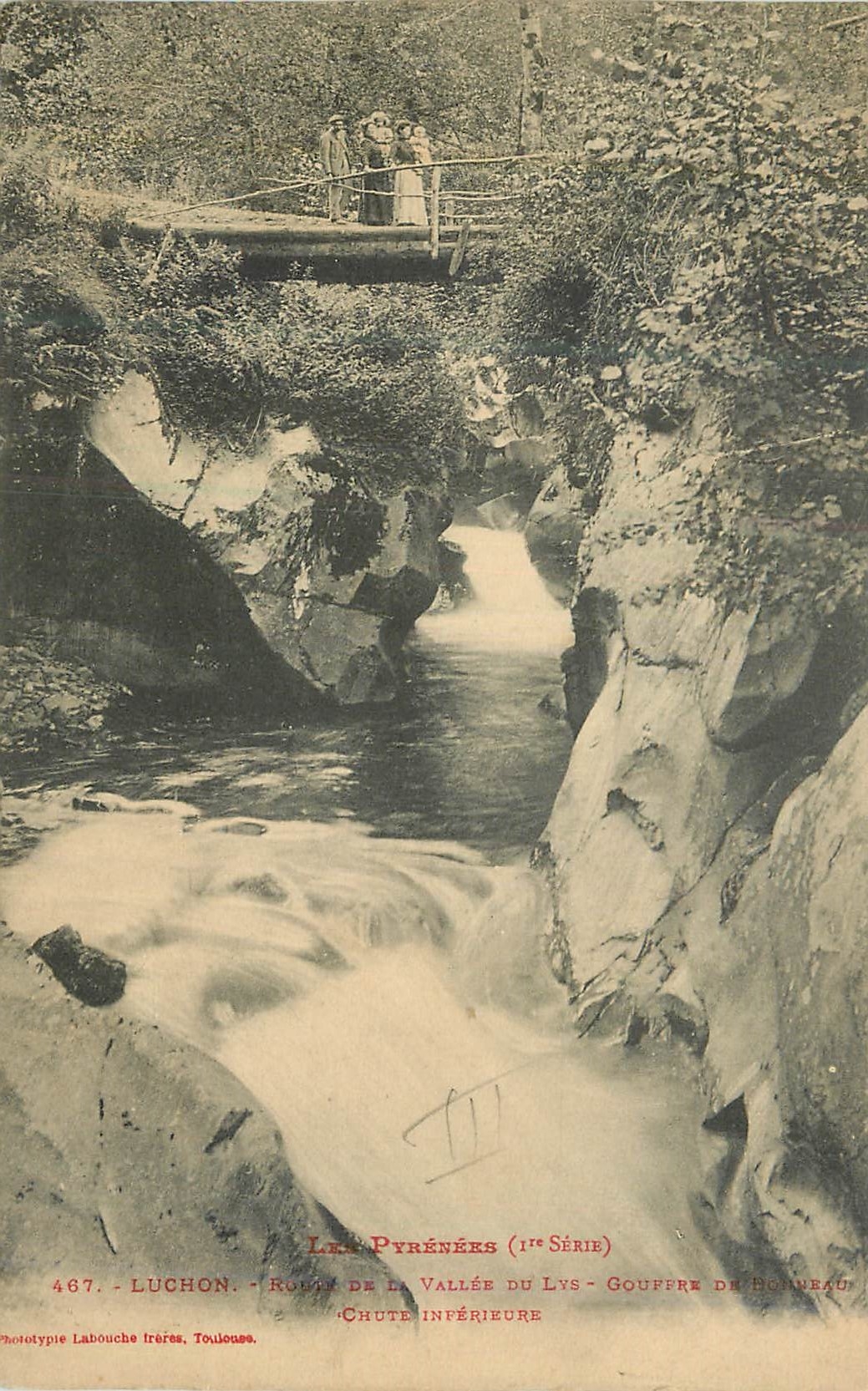 CPA Luchon route de la vallee du lys