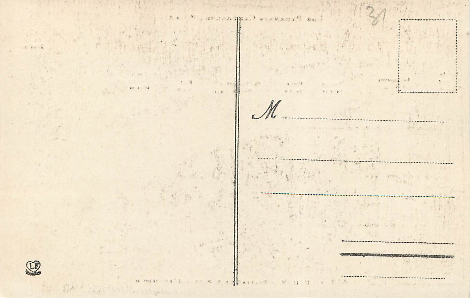 CPA Luchon plateau de surabragneres — Rückseite