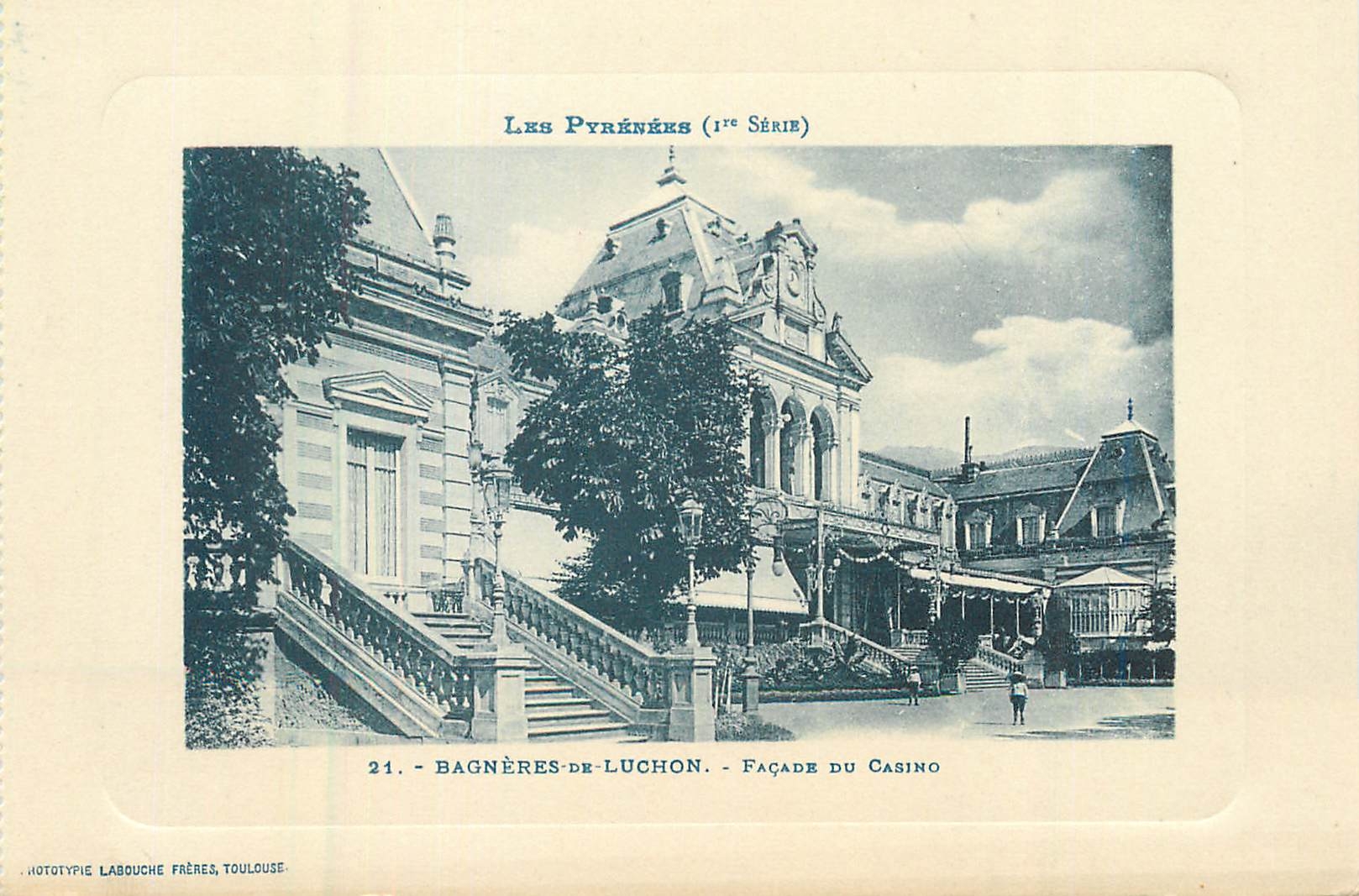CPA Bagneres du Luchon facade du casino