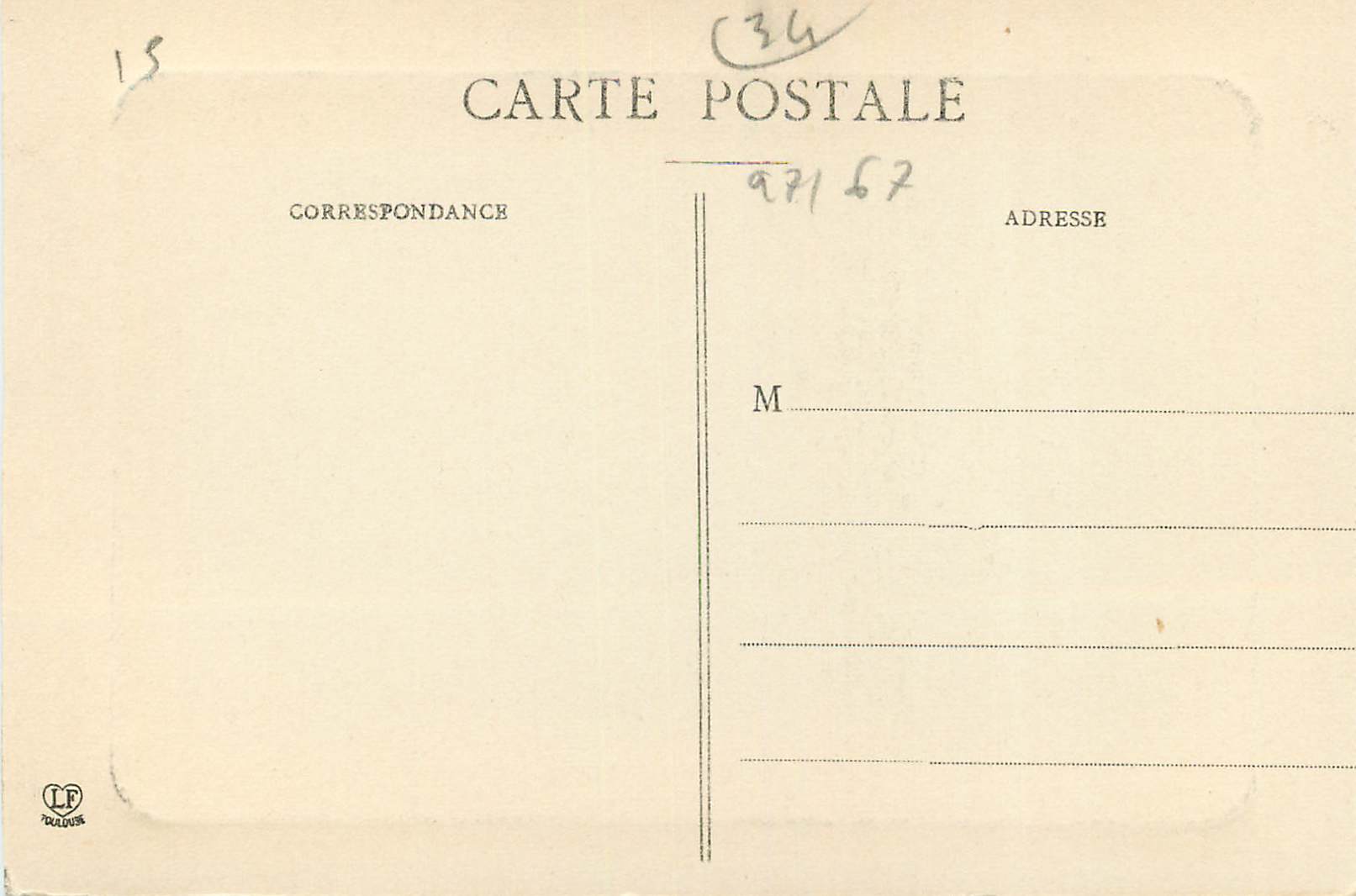 CPA Bagneres du Luchon facade du casino — Verso