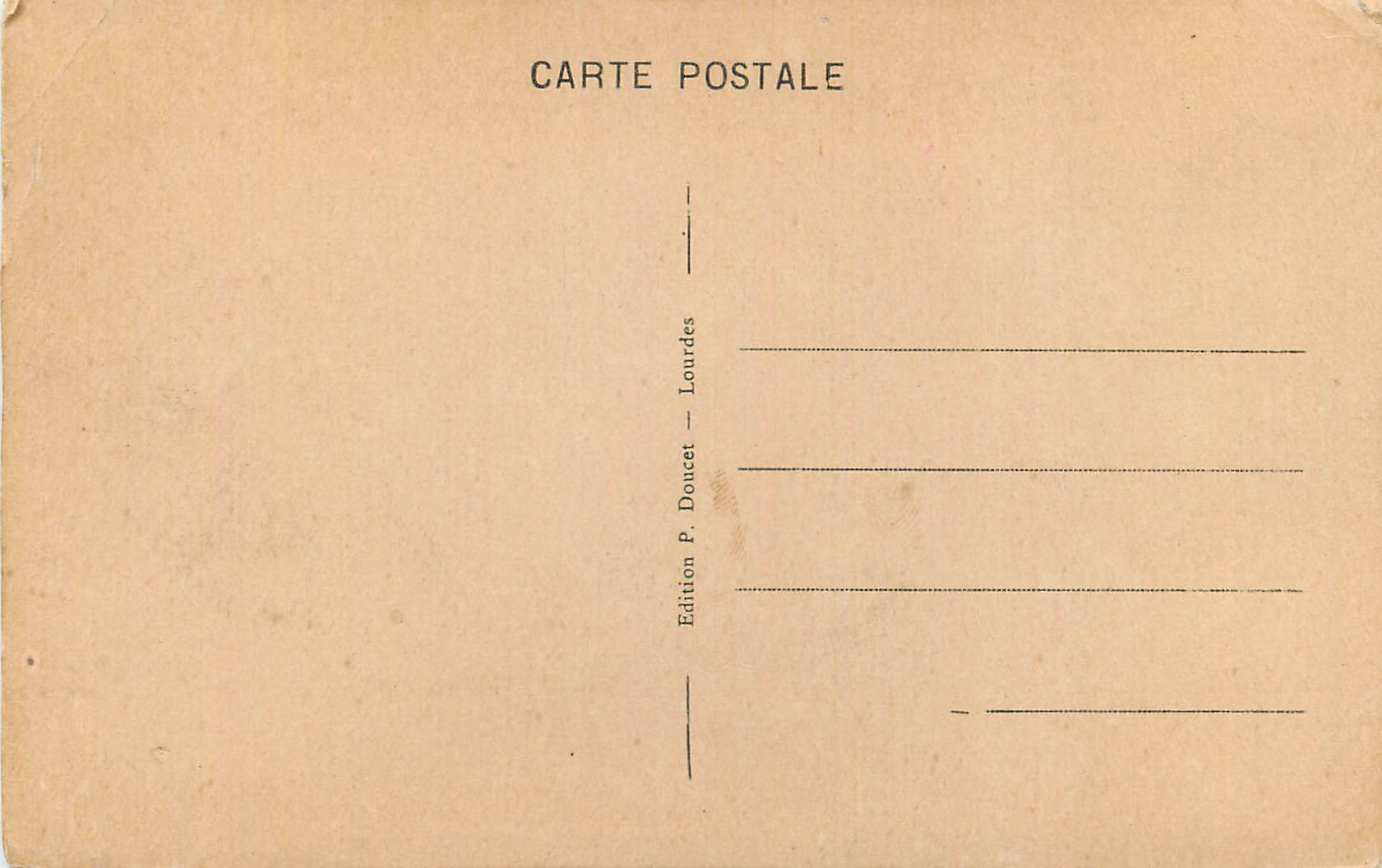 CPA Lourdes la vallee d'argeles et les pyrenees veus du pic du jer P D — Verso