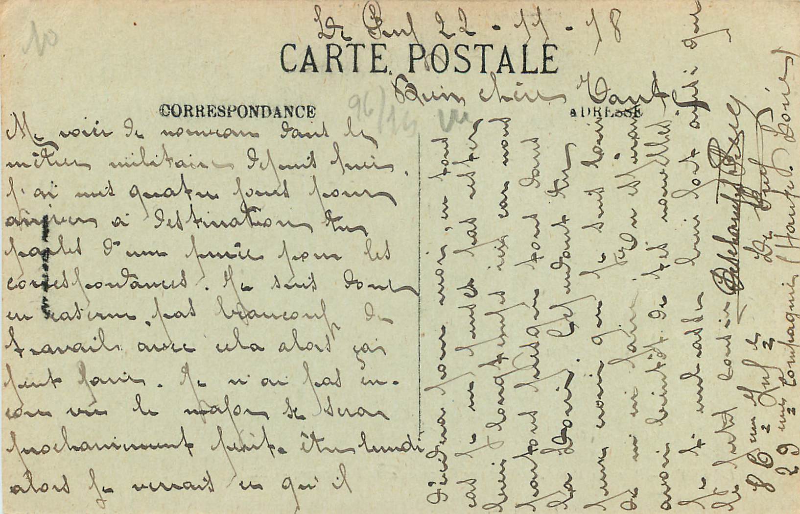 CPA Le Puy place du breuil la fontaine crozatier et la prefecture — Rückseite