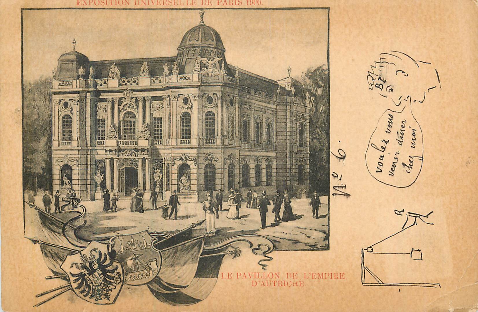 Le Pavillon de l'Empire d'Autriche — Exposition Universelle de Paris 1900 — N° 6