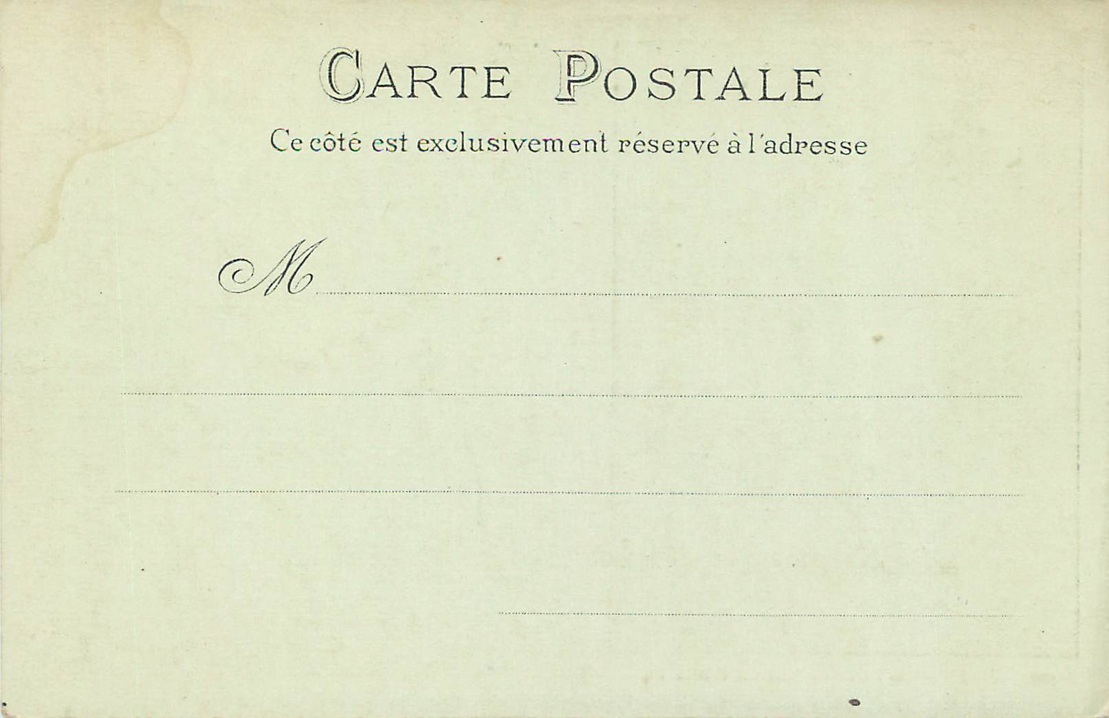 CPA Lyon Maison Henri IV — Verso