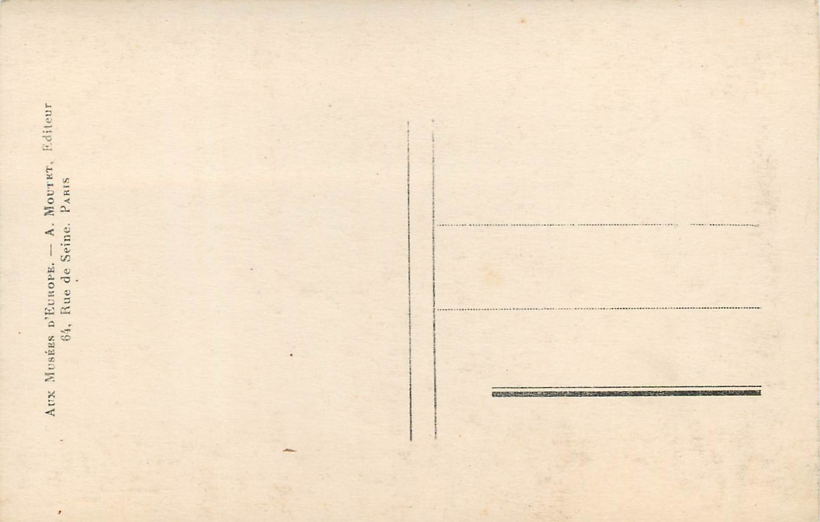 CPA Louvre buste d'inconnue XVe s — Rückseite