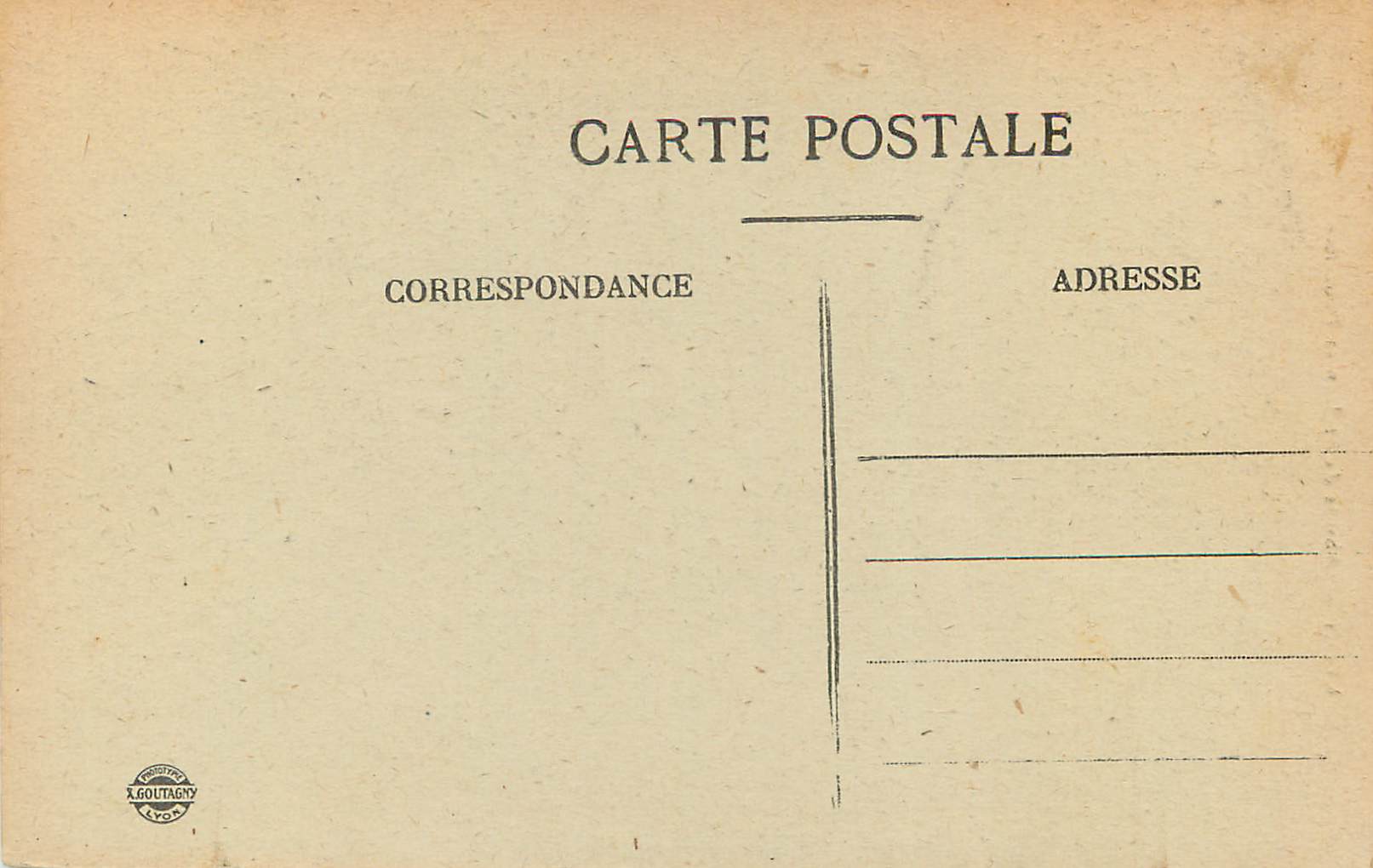 CPA Lyon abside de st jean et fourviere — Verso