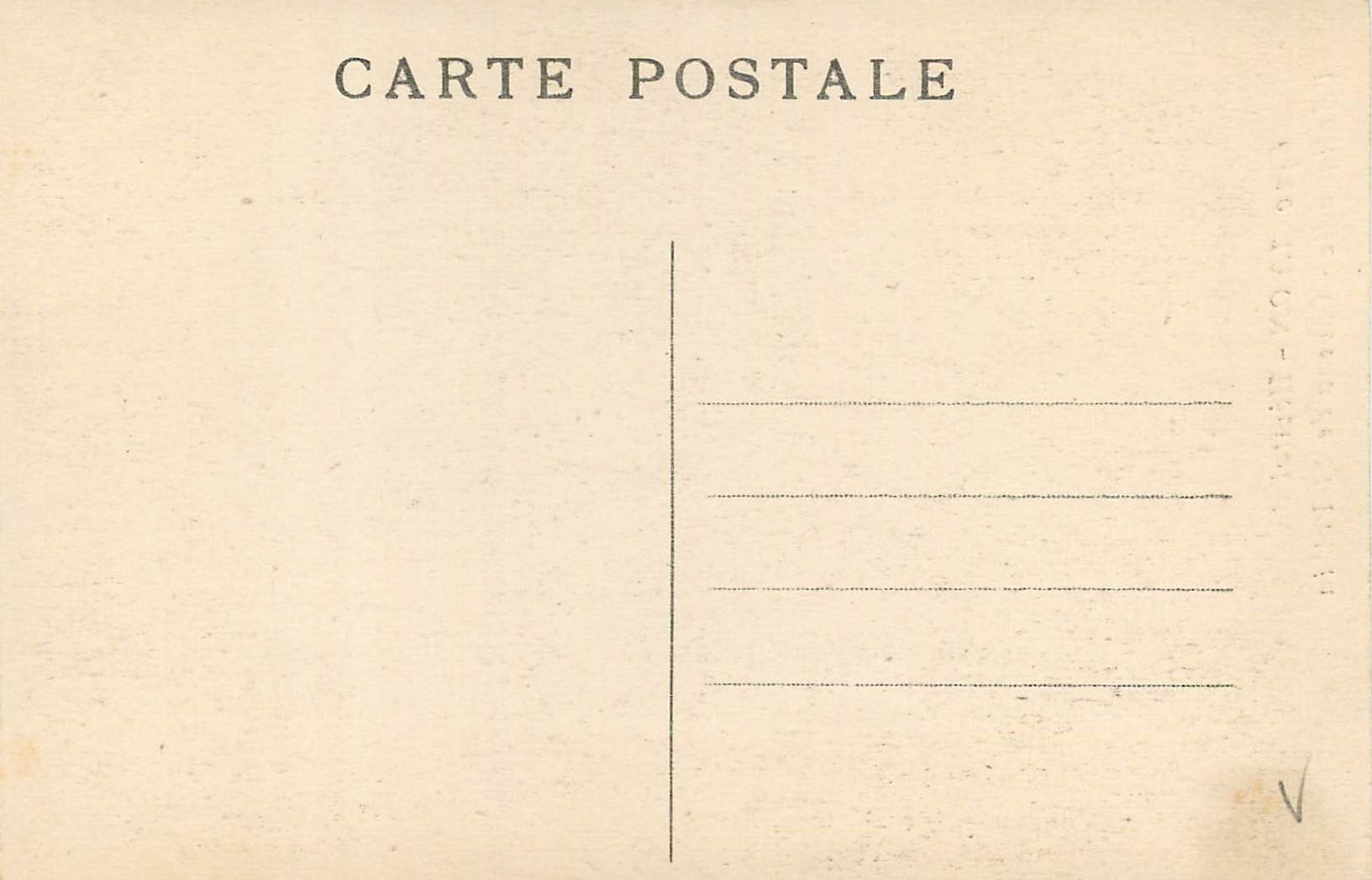 CPA Lyon hopital l'antiquaille coveau de st potbin — Verso