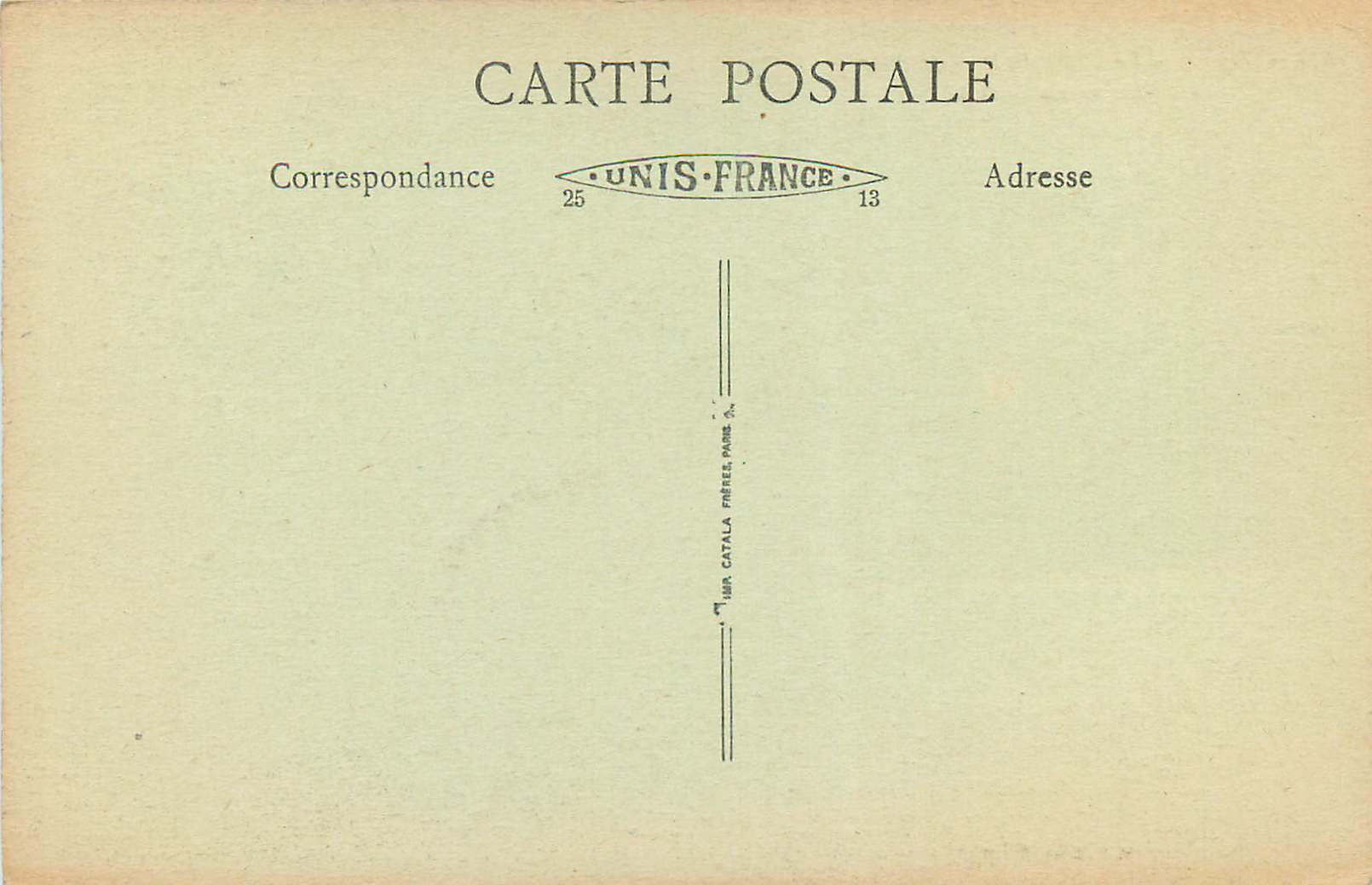 CPA Lyon le parc de la tete d'or les daims et les biches — Verso