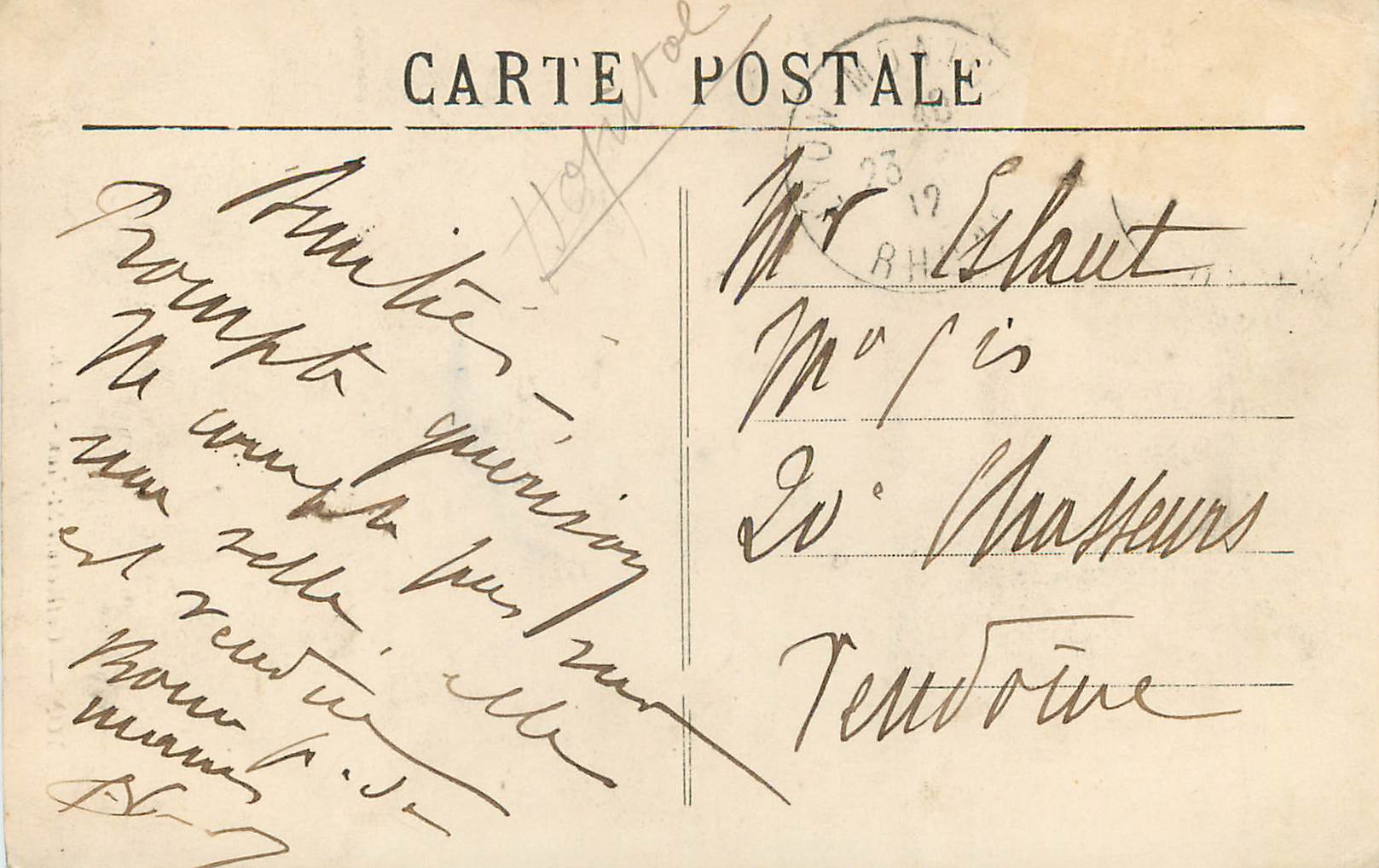 CPA Lyon cathedrale st jean — Verso