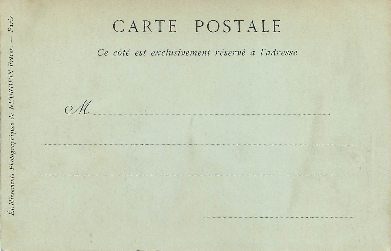 CPA Lyon vue generale prise de fourviere — Verso
