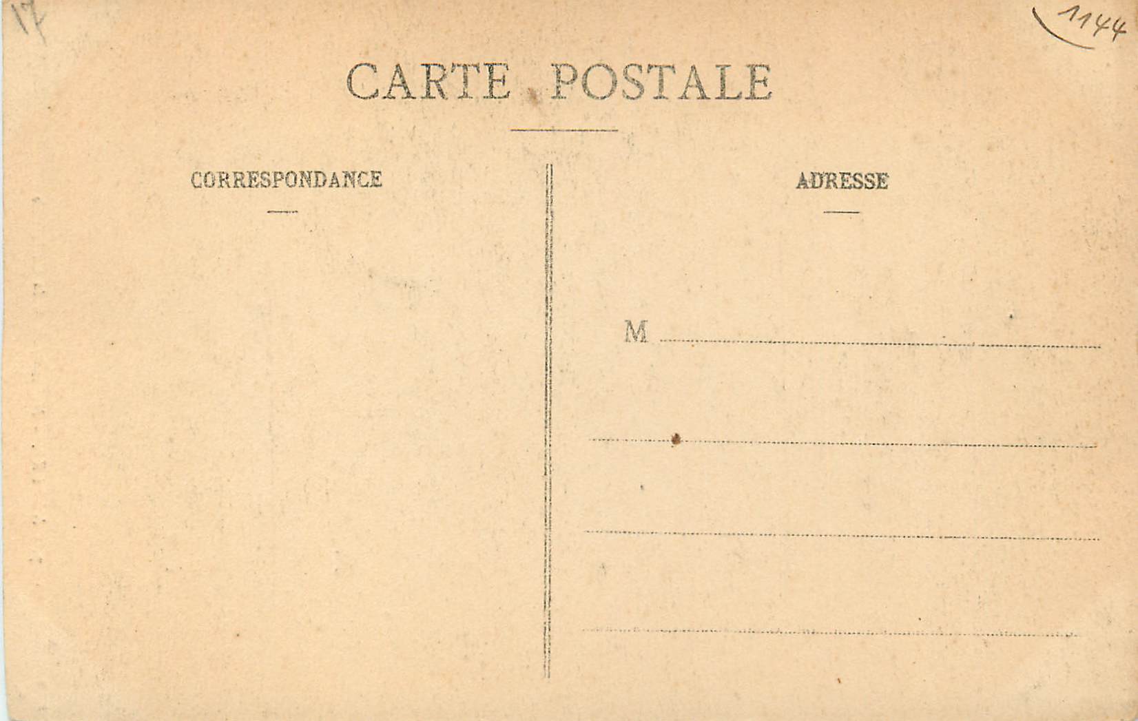 CPA Nevers nef centrale de la cathedrale — Rückseite
