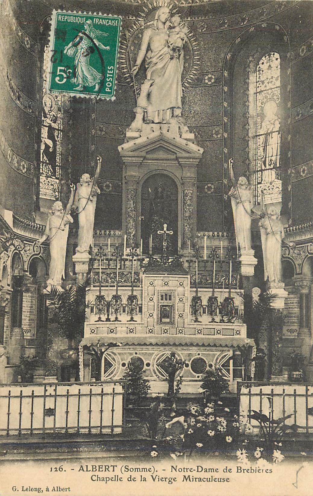 CPA Albert (Somme) N D de brebieres chapelle de la vierge miraculeuse